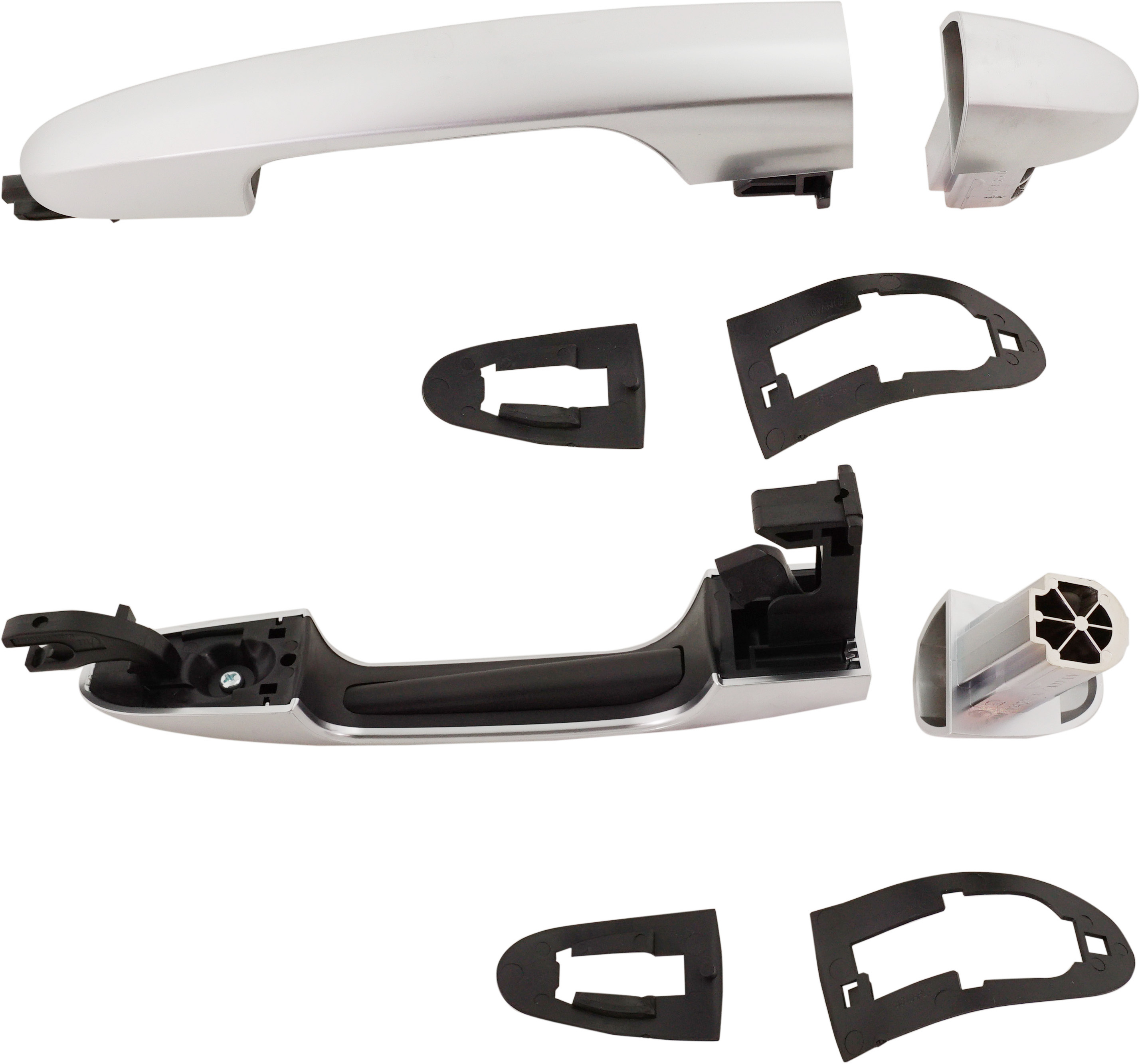 AM FIAT 500L 14-16 FRONT AND REAR DOOR HANDLE LH Set of 2 Outside Silver w o Key hole Trekking Urbana Trekking Model SKU SET RF46210016K 2 OEM 5RR43SZVAA