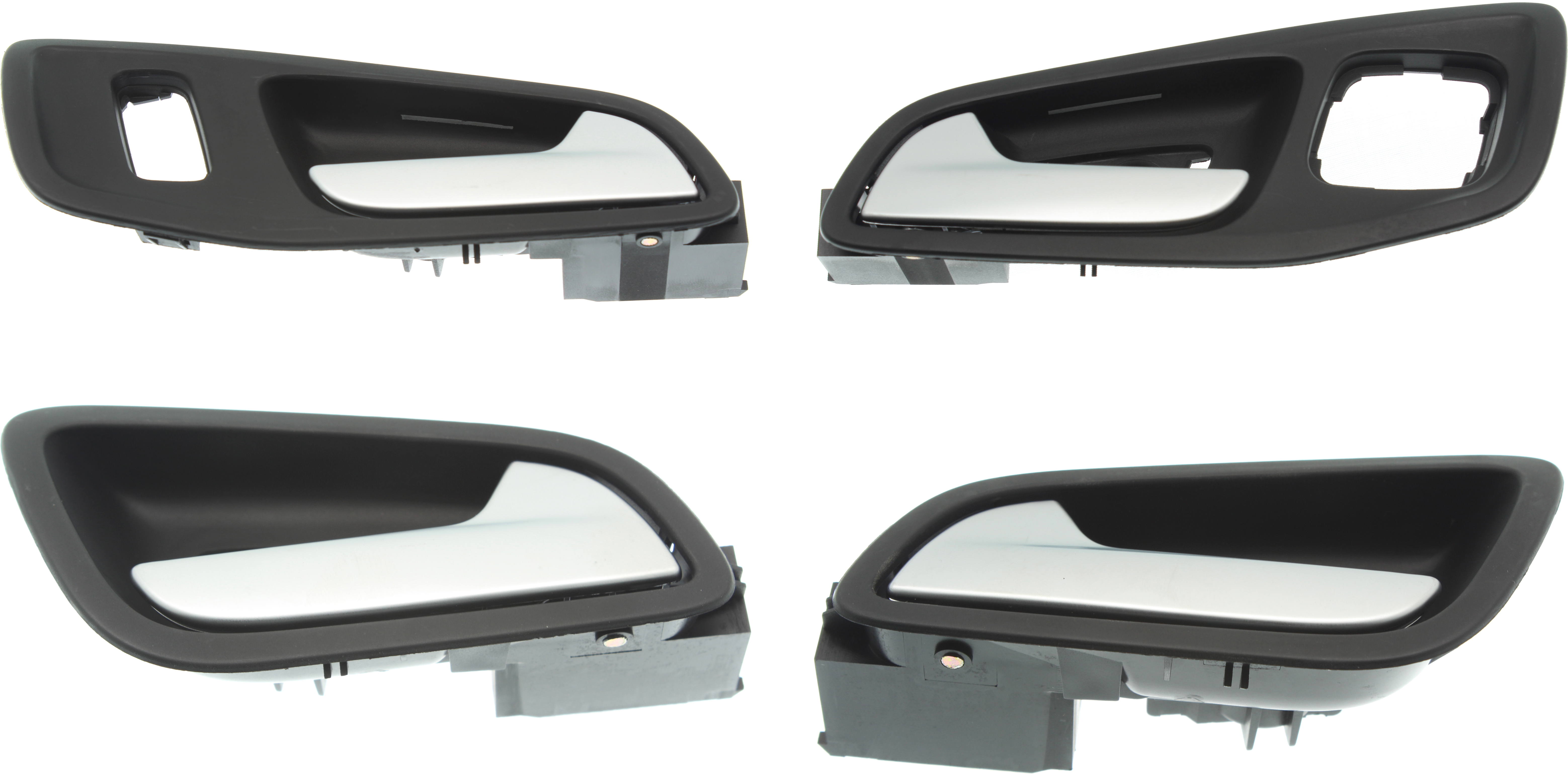 AM C MAX ESCAPE 13-17 FRONT AND REAR INTERIOR DOOR HANDLE RH AND LH Black bezel with silver lever SKU SET RF46210027-4 Partslink FO1553126 FO1352154 OEM CJ5Z7822600BB CJ5Z7822600CB CJ