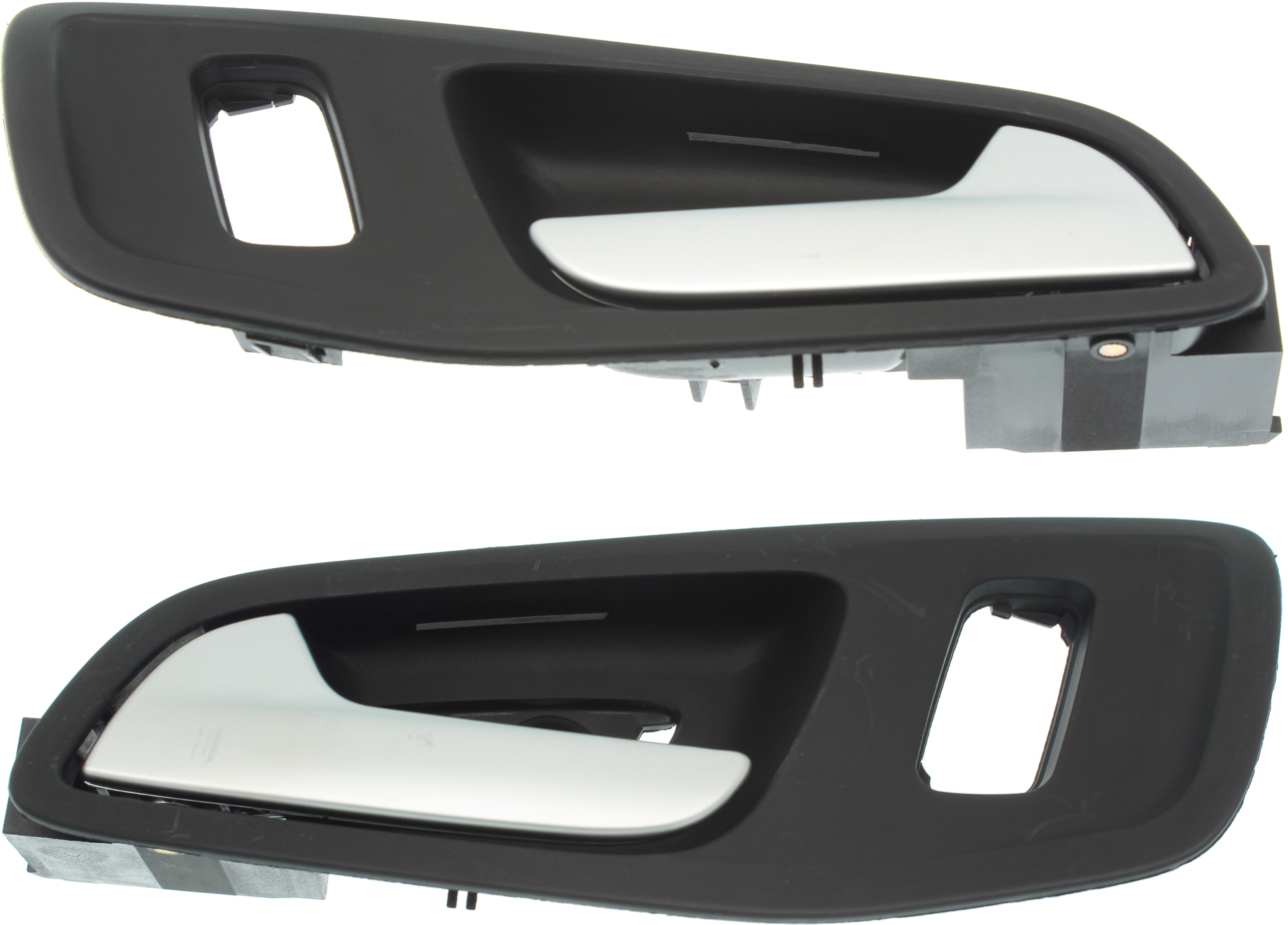 AM ESCAPE 13-17 FRONT DOOR HANDLE RH AND LH Inside Silver Lever Black Housing Small Hole SE SEL Titanium Model SKU SET RF46210027 Partslink FO1352154 OEM CJ5Z7822600BB CJ5Z7822600CB CJ