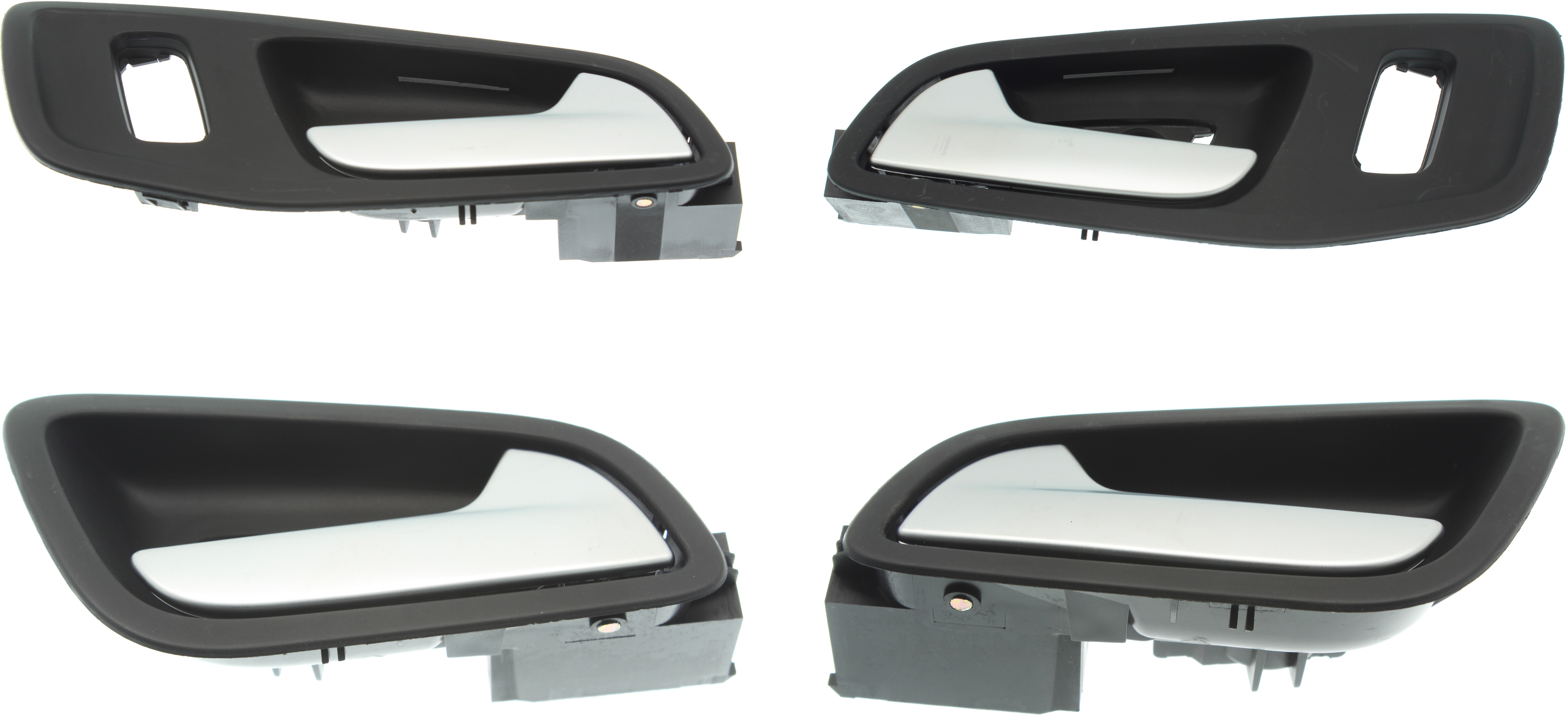 AM C MAX ESCAPE 13-17 INTERIOR DOOR HANDLE Set of 4 Front and Rear RH and LH Black bezel with silver lever SKU SET RF46210028-4 Partslink FO1352154 FO1553126 OEM CJ5Z7822600BB CJ5Z7822600CB CJ