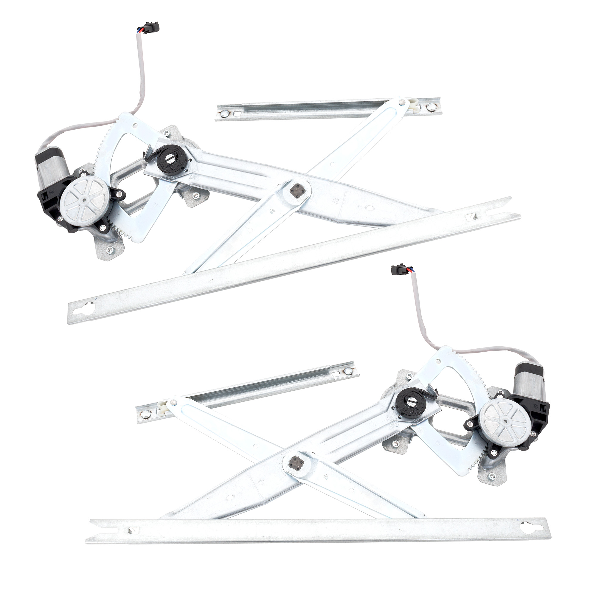 AM F SERIES SUPER DUTY 00-12 EXCURSION 00-05 FRONT WINDOW REGULATOR RH AND LH Power w Motor SKU SET RF46290039 OEM 6C3Z2523200BA PFM 6C3Z2523201B