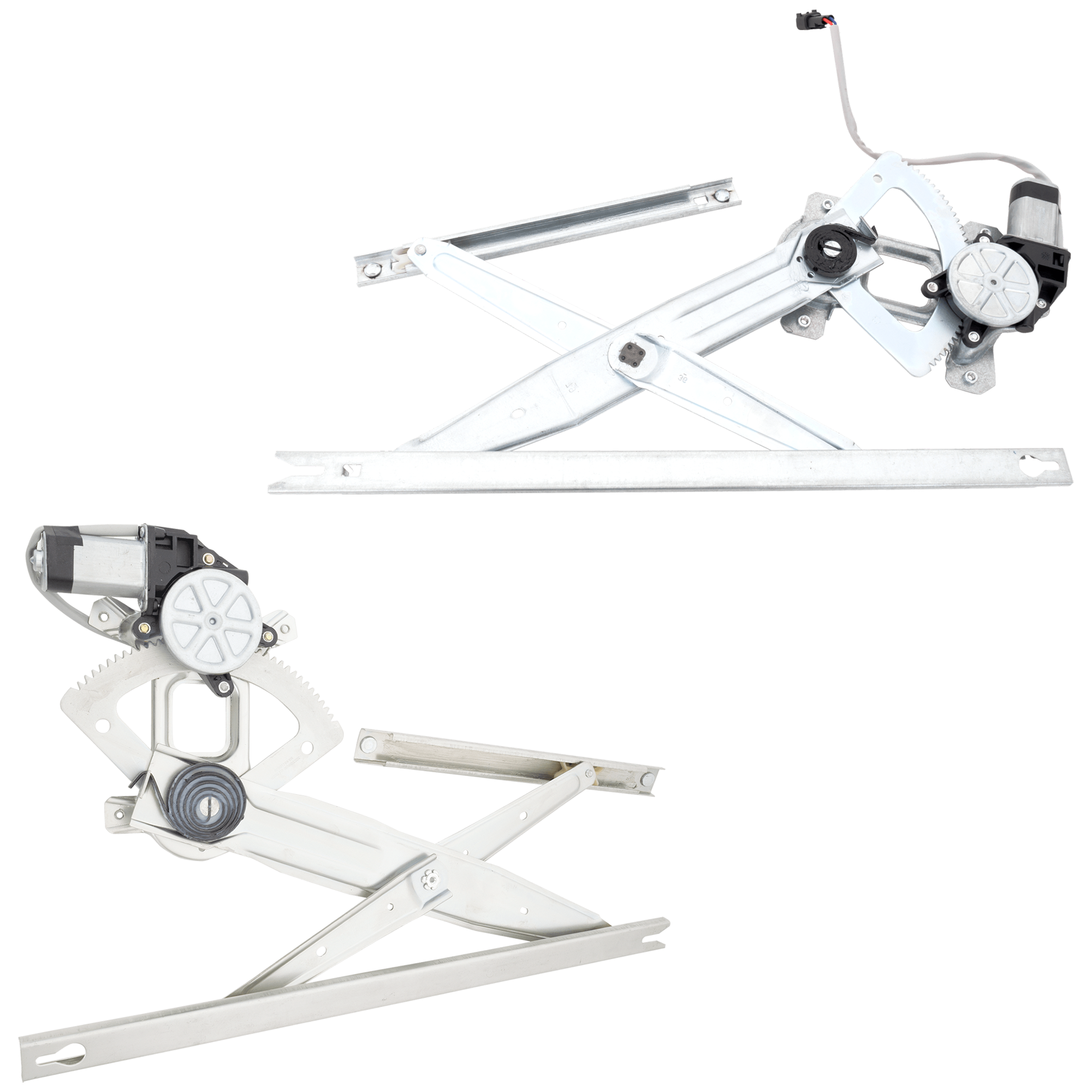 AM F SERIES SUPER DUTY 00-09 FRONT AND REAR WINDOW REGULATOR LH Power w Motor Include Cab and Chassis SKU SET RF46290040 Partslink FO1550128 OEM 6C3Z2523201BA PFM 8C3Z2627001B