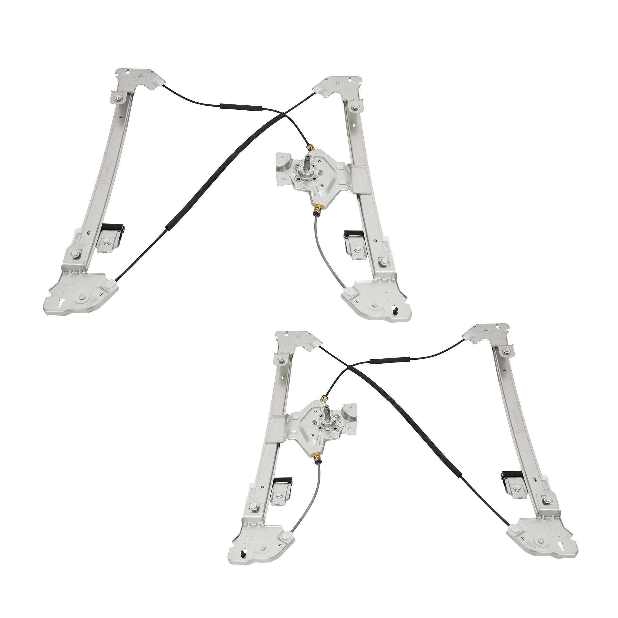 AM F 150-04-08 FRONT WINDOW REGULATOR RH AND LH Manual w o Motor Extended Cab SKU SET RF46290053 OEM 6L3Z1823200AA 4L3Z1823200AA 6L