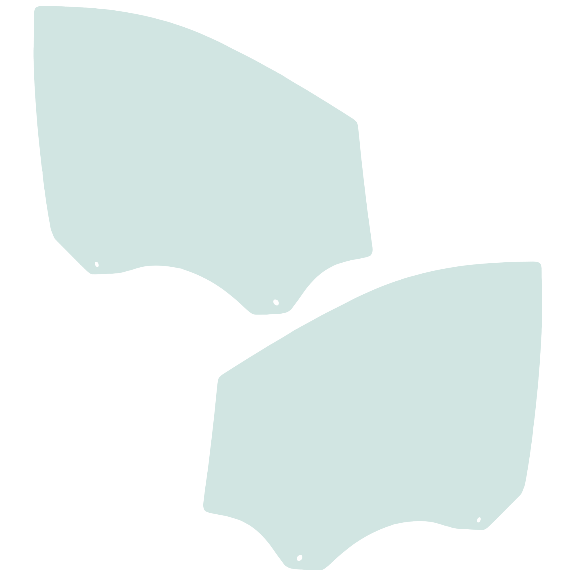 AM FORD ESCAPE 13-19 FRONT DOOR GLASS RH AND LH Green Tint Tampered w Solar SKU SET RF48010041 OEM CJ5Z7821410A CJ5Z7821411A