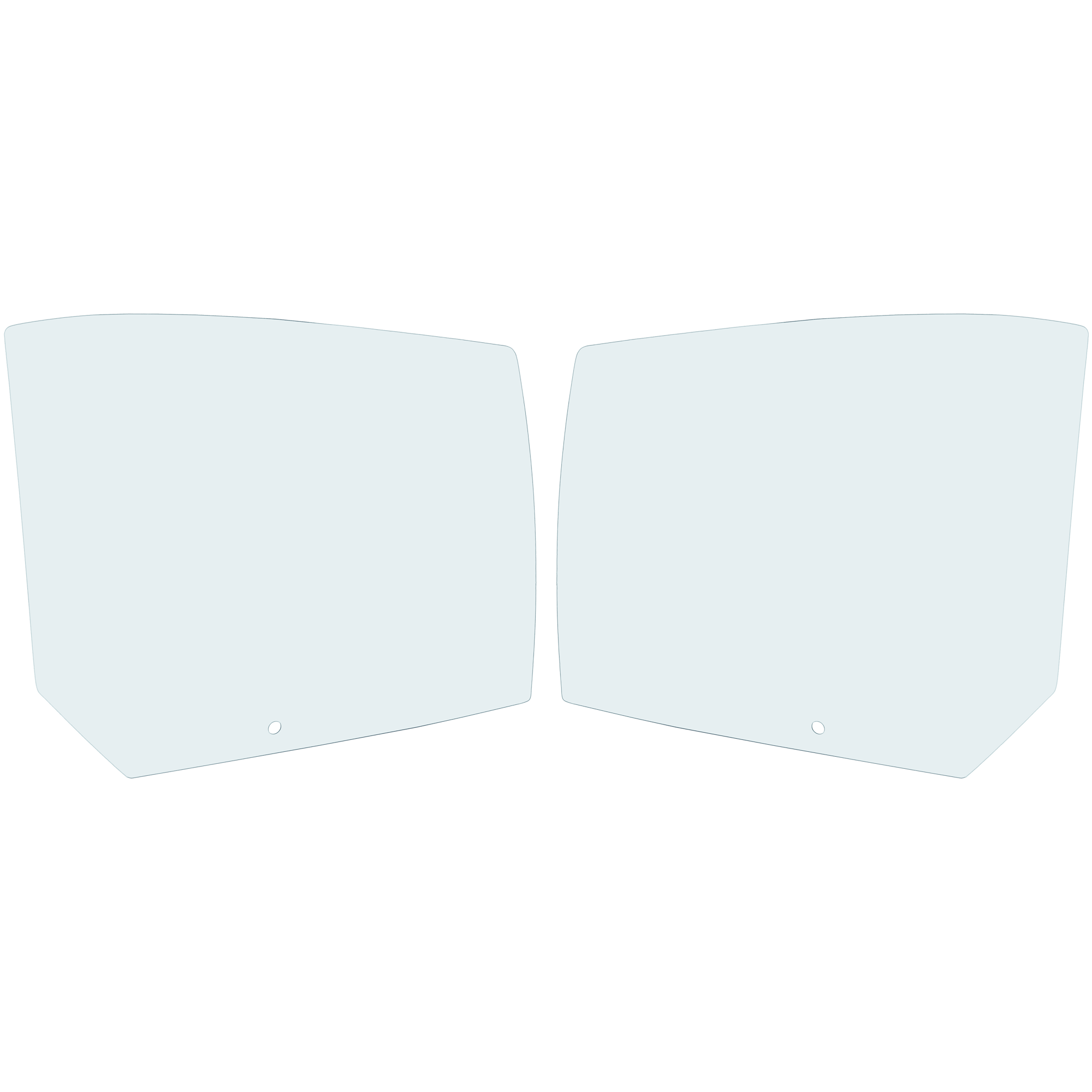 AM FORD TAURUS 10-19 REAR DOOR GLASS RH AND LH Green Tint w Solar SKU SET RF48130023 OEM AG1Z5425712A AG1Z5425713A