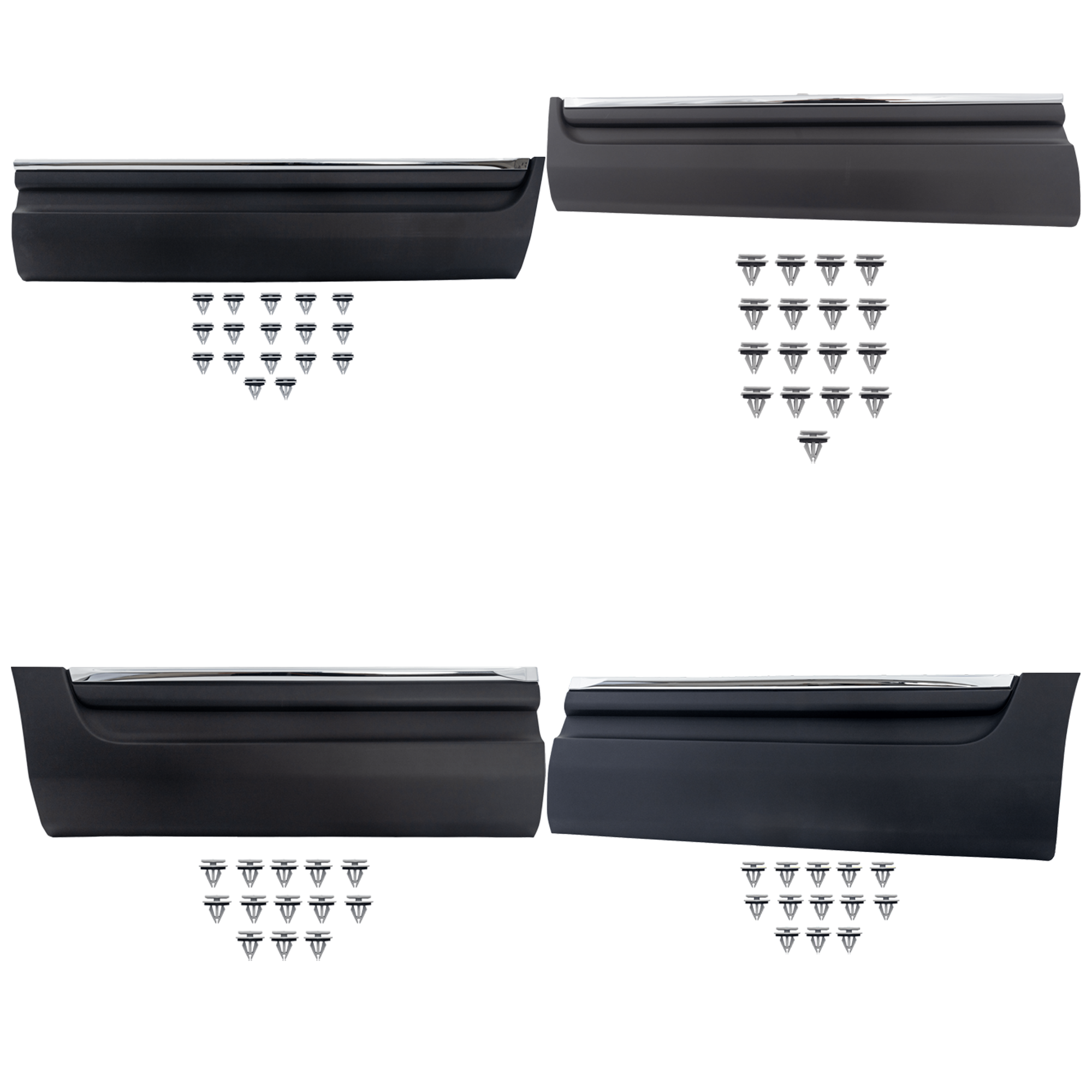AM EXPLORER 11-15 FRONT AND REAR DOOR MOLDING RH AND LH Textured Black SKU SET RF49090003-4H