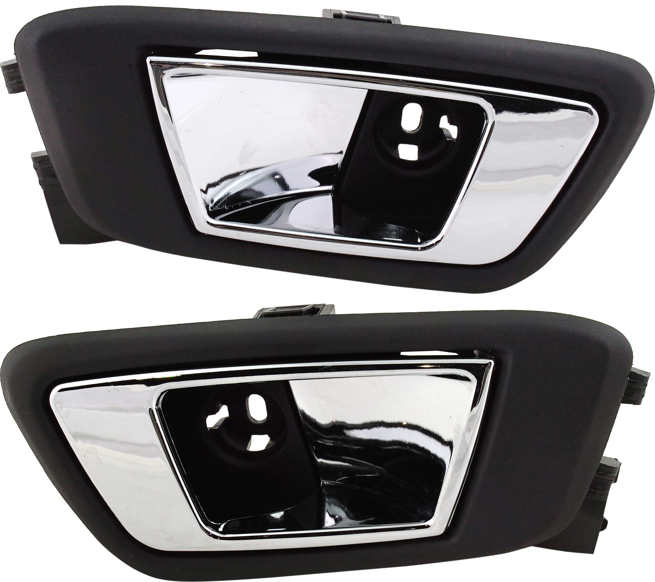 AM FIESTA 14-19 REAR DOOR HANDLE RH AND LH Inside Chr Txtd Blk 14-16 SE ST Titanium Model SKU SET RF49130003 Partslink FO1553128 FO1552128 OEM AE8Z5422600GA AE8Z5422601GA