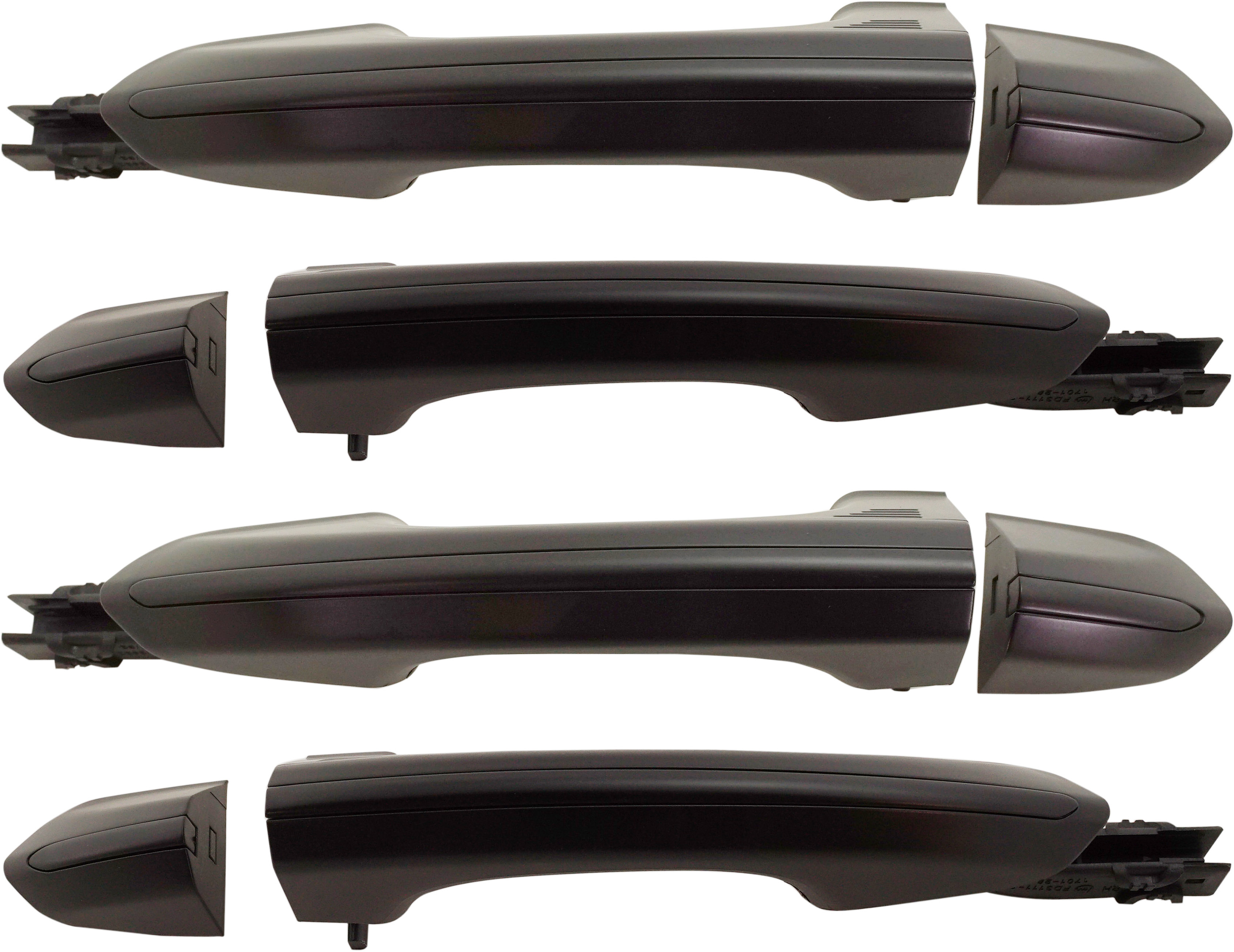 AM FUSION 13-20 EDGE 15-18 FRONT DOOR AND REAR HANDLE RH AND LH Outside Set of 4 Primed Black w o Push Button Start SKU SET RF49130007K 2 OEM DS7Z5422404AAPTM DS7Z5422405AA