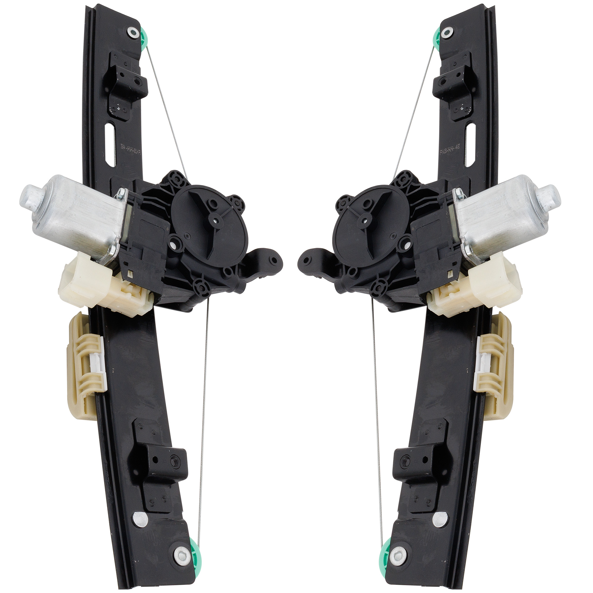 AM FOCUS 12-18 REAR WINDOW REGULATOR RH AND LH Power One Touch Open Close Type w Motor Hatchback Sedan SKU SET RF49170011 OEM BM5Z5827000B BM5Z5827001B CV6Z