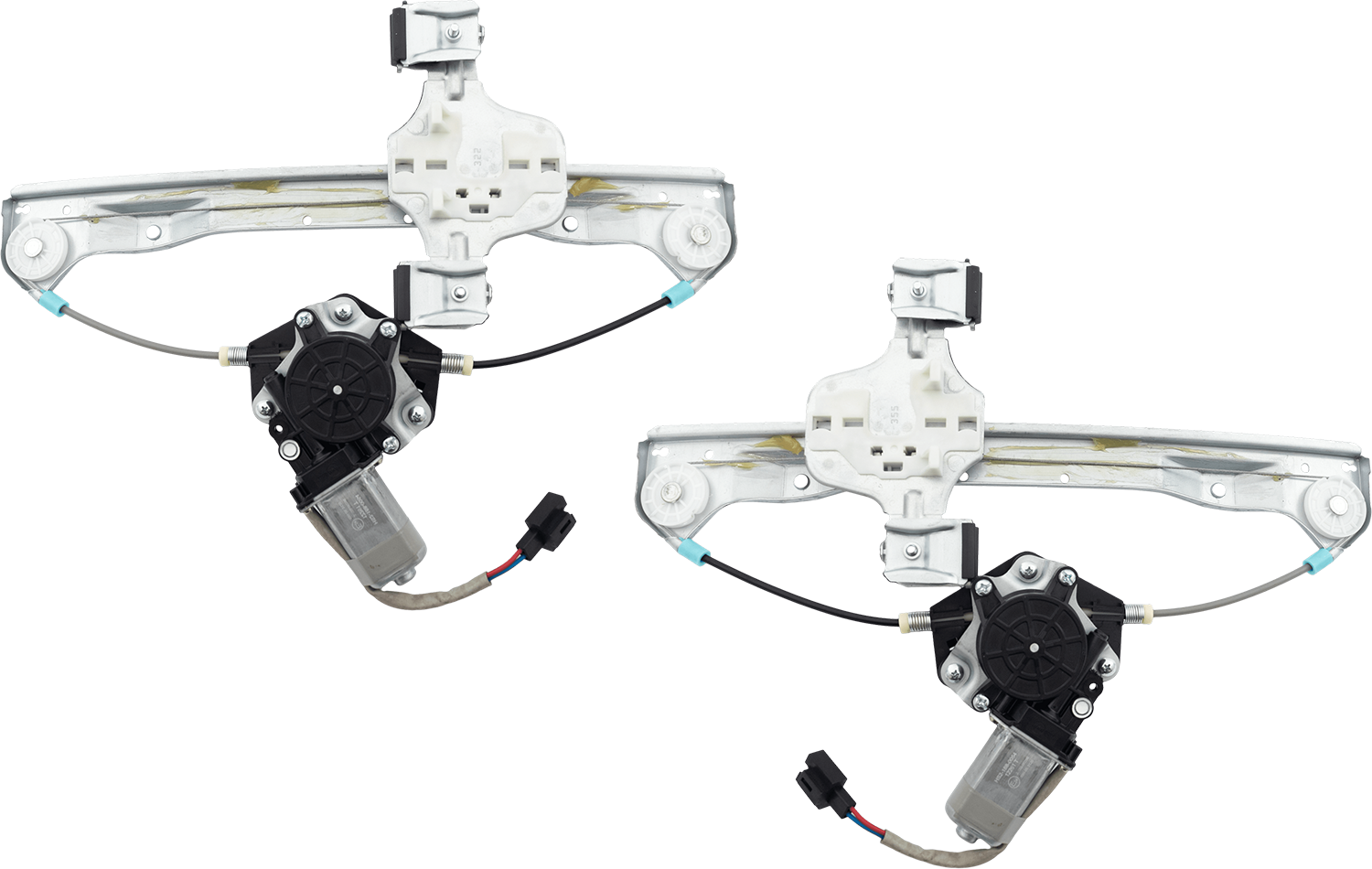 AM FUSION MILAN ZEPHYR MKZ 06-12 REAR WINDOW REGULATOR RH AND LH Power w Motor SKU SET RF49170065 Partslink FO1550131 FO1551131 OEM 8E5Z5427000A PFM 8E5Z5427001A
