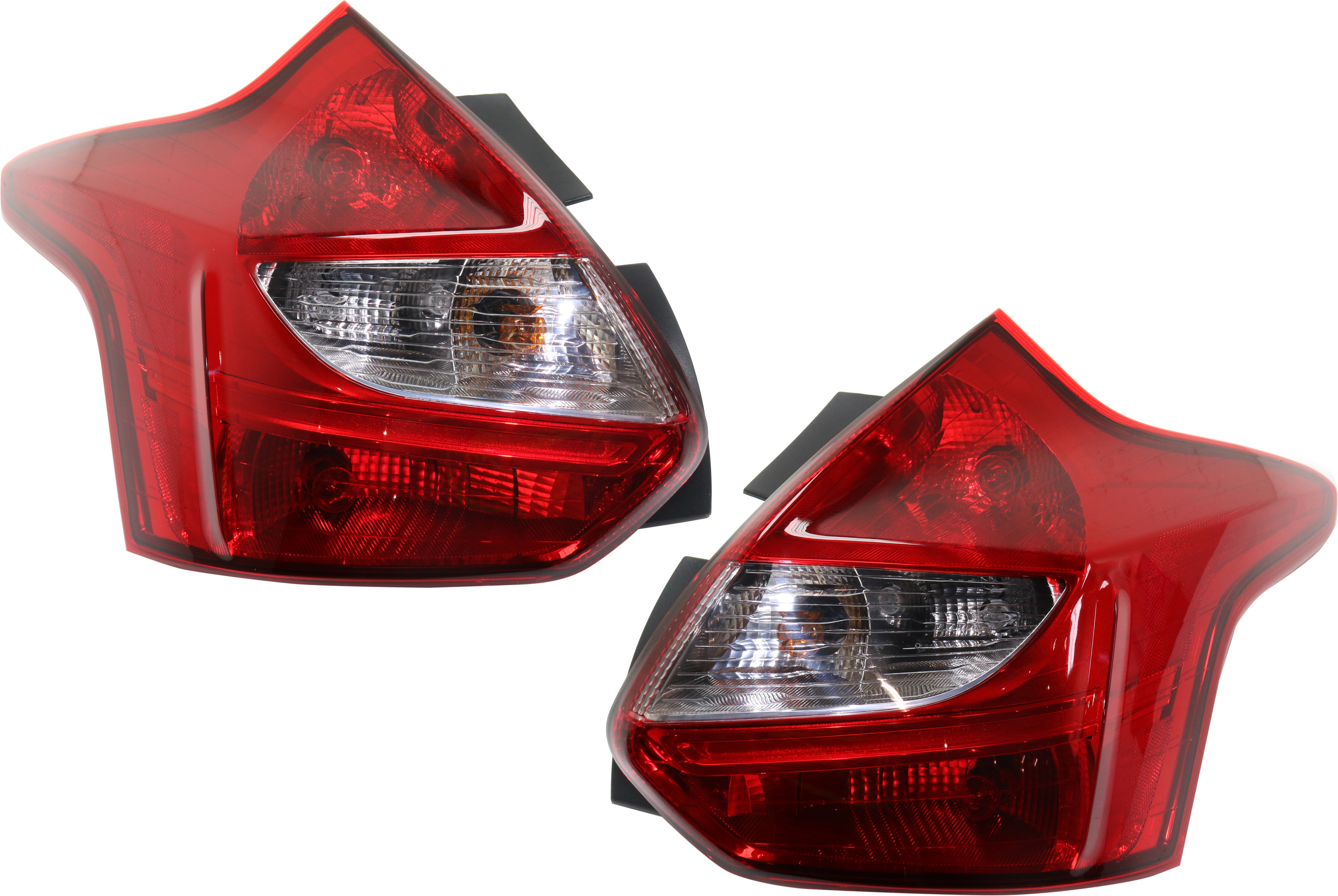 AM FOCUS 12-14 TAIL LAMP RH AND LH Assembly Halogen Hatchback CAPA SKU SET RF73010019Q Partslink FO2819152C FO2818152C OEM DM5Z13404C DM5Z13405C