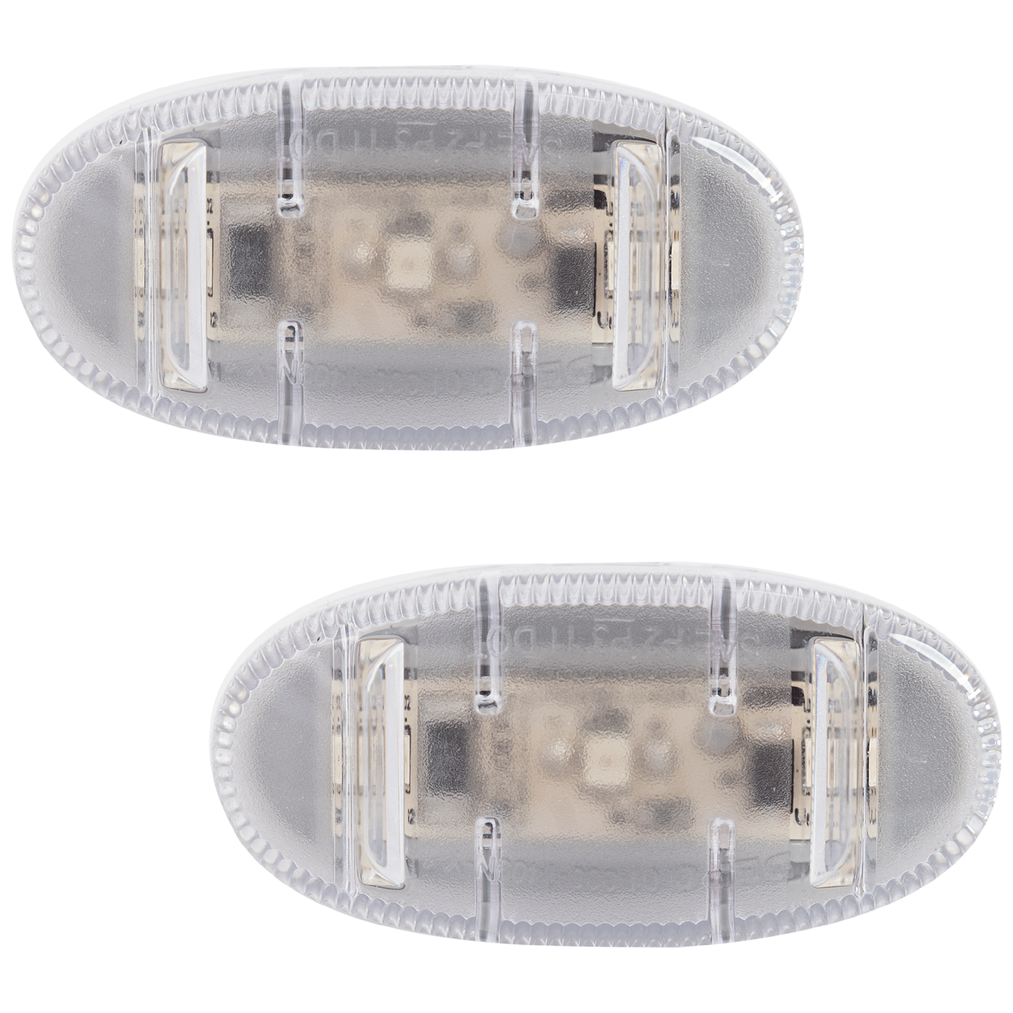 AM F SERIES SUPER DUTY 20-24 REAR SIDE MARKER LAMP RH AND LH Front Section Assembly Clear Lens CAPA SKU SET RF73190005Q 2 Partslink FO2860114C OEM BC3Z15442C
