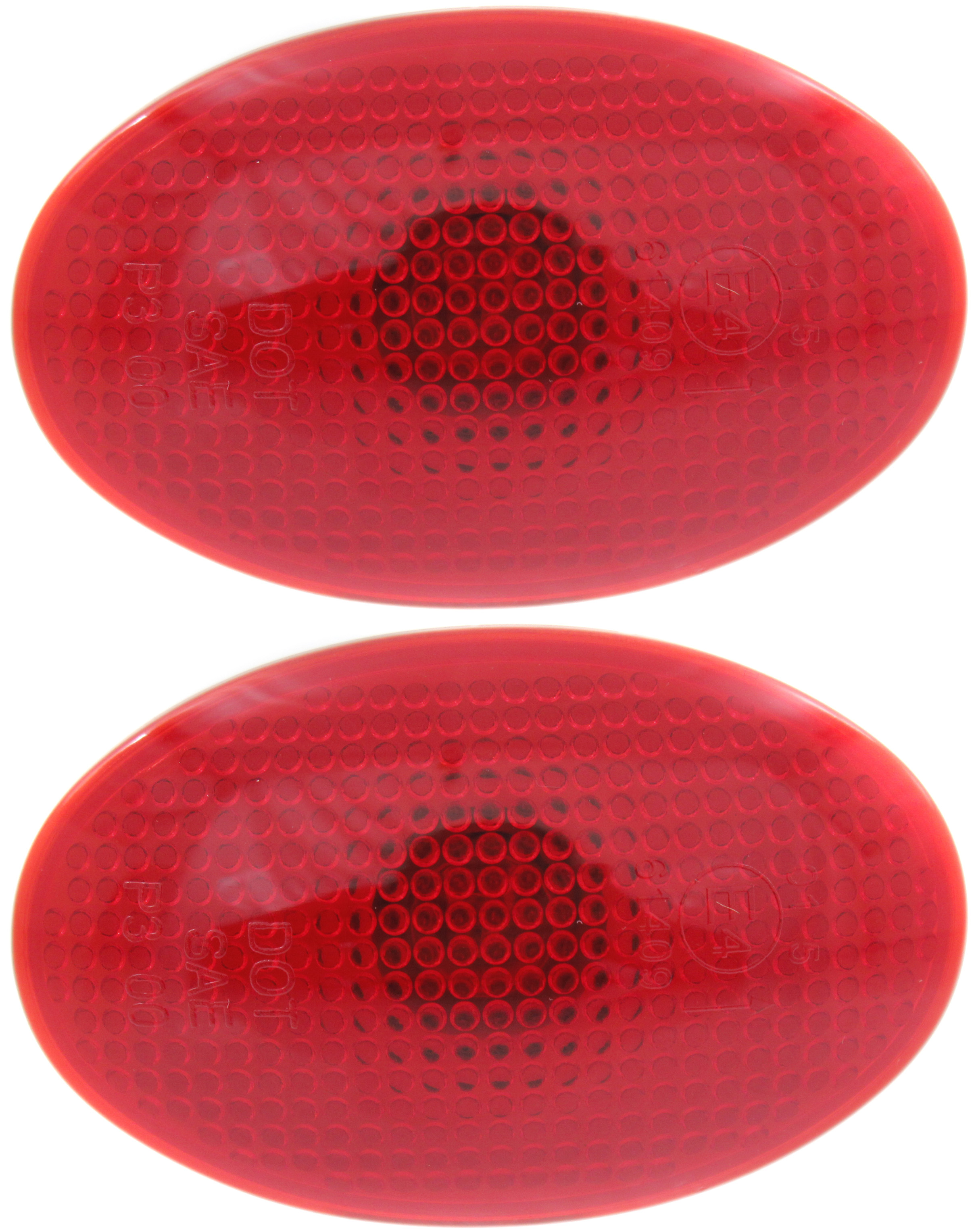 AM F SERIES SUPER DUTY P U 99-10 REAR SIDE MARKER LAMP RH AND LH Rear Section Assembly Red Lens SKU SET RF73230001-2 Partslink FO2860105 OEM 8C3Z15442A
