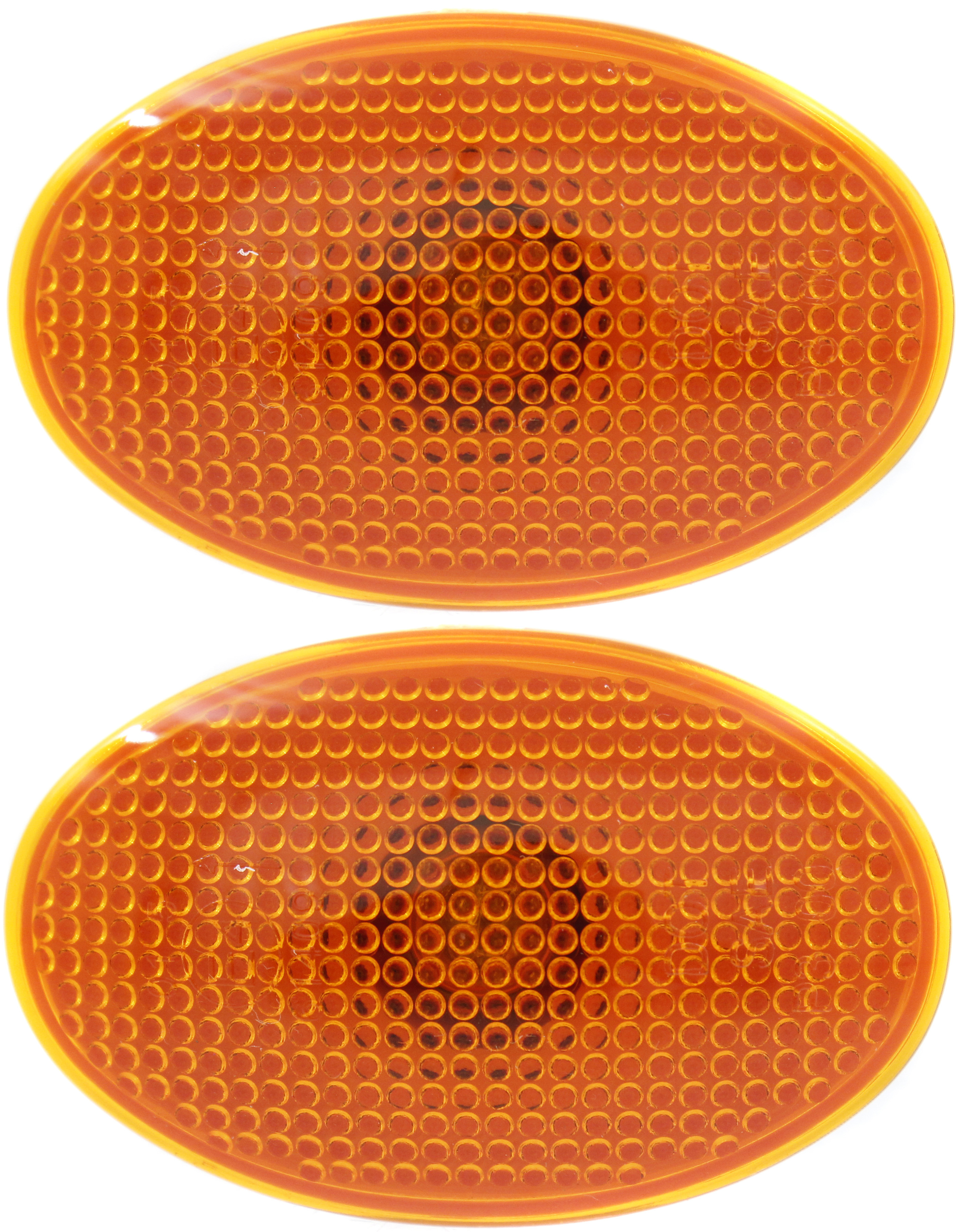AM F SERIES SUPER DUTY P U 99-10 REAR SIDE MARKER LAMP RH AND LH Front Section Assembly Amber Lens SKU SET RF73230002-2 Partslink FO2860104 OEM 8C3Z15442B