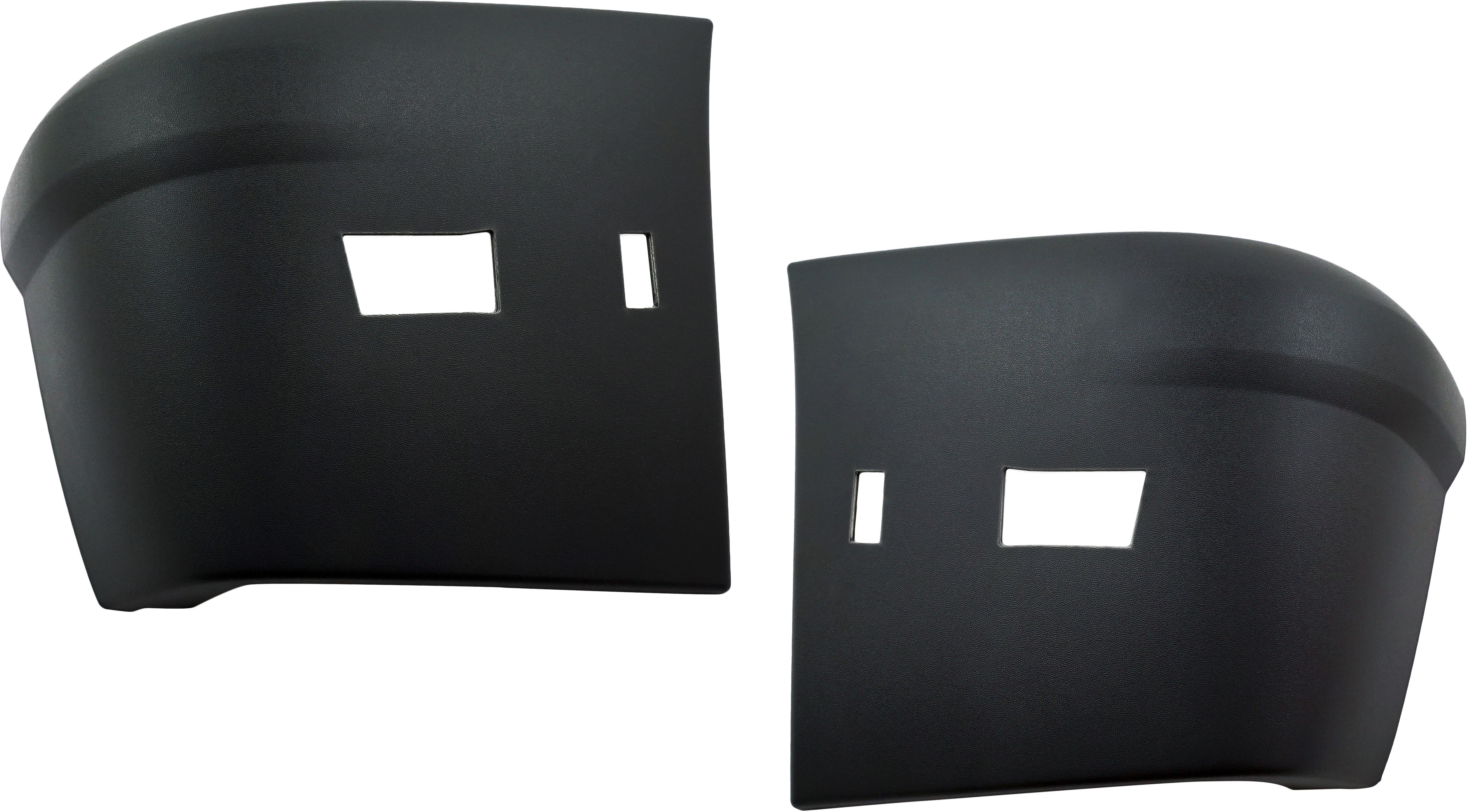 AM TRANSIT CONNECT 10-13 REAR BUMPER END RH and LH Set of 2 Textured XL Model Van Wagon SKU SET RF76110001 Partslink FO1105133 FO1104133 OEM 9T1Z17F774CA 9T1Z17F774CB