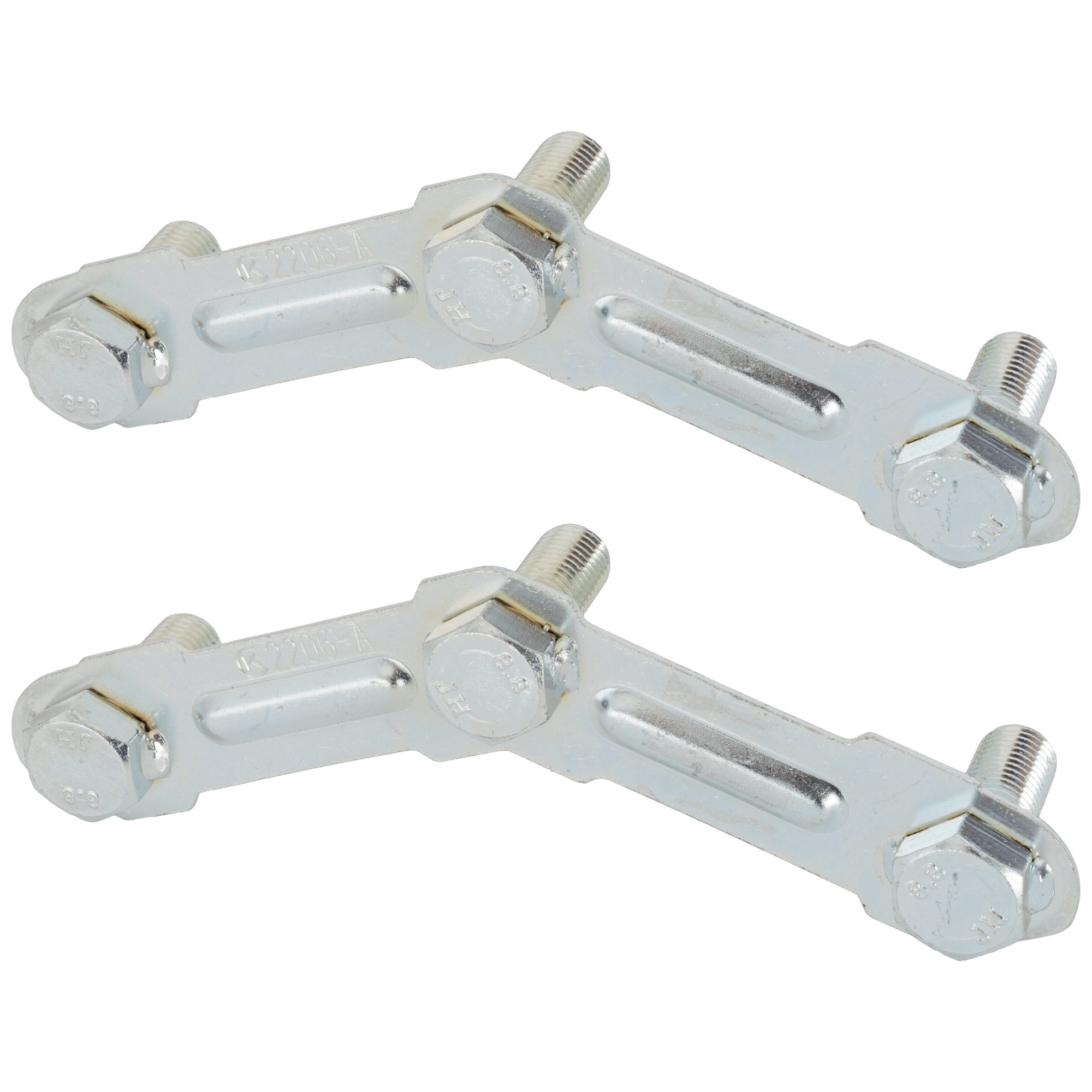 AM F 150-21-23 REAR BUMPER REINFORCEMENT BRACKET RH AND LH w Towing Package Crew Extended Standard Pickup Heavy Medium Duty SKU SET RF76230004-2 Partslink FO1162115 OEM ML3Z17C886C
