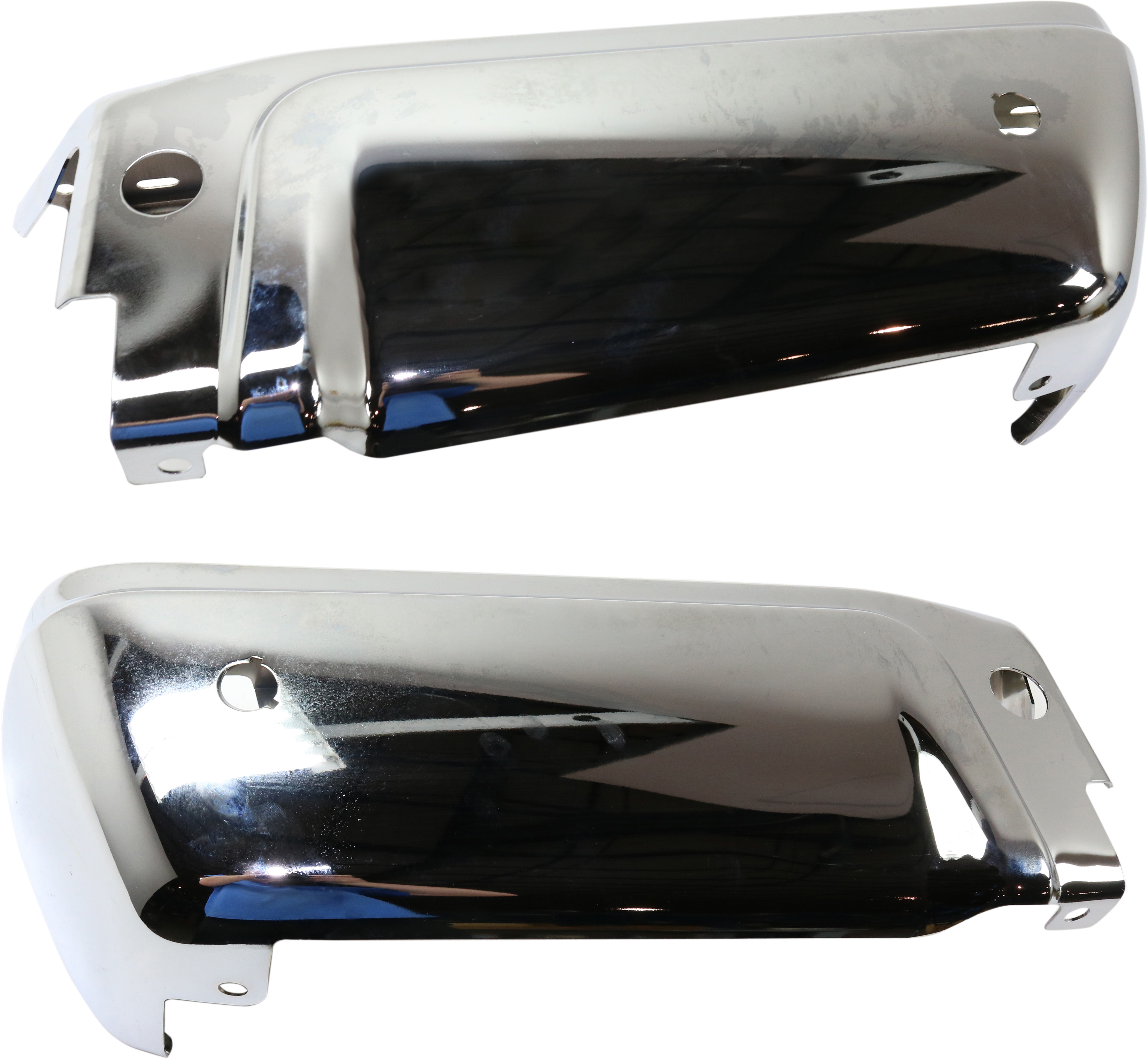 AM F SERIES SUPER DUTY 08-16 STEP BUMPER FACE BAR ONLY w o Pad w Pad Provision w o Mounting Bracket RH AND LH SKU SET RF82590005 Partslink FO1105121 FO1104121 OEM 9C3Z17906D PFM