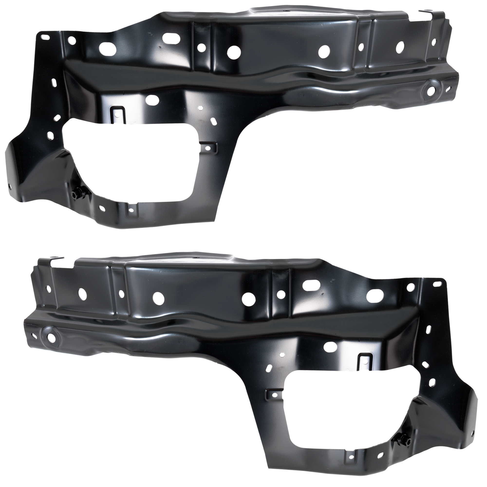 AM SIERRA 1500-22-24 FRONT BUMPER BRACKET RH Outer Impact Bar Steel All Cab Types CAPA SKU SET RG01310021Q Partslink GM1066221C GM1067221C OEM 86819174-86819173-86819175