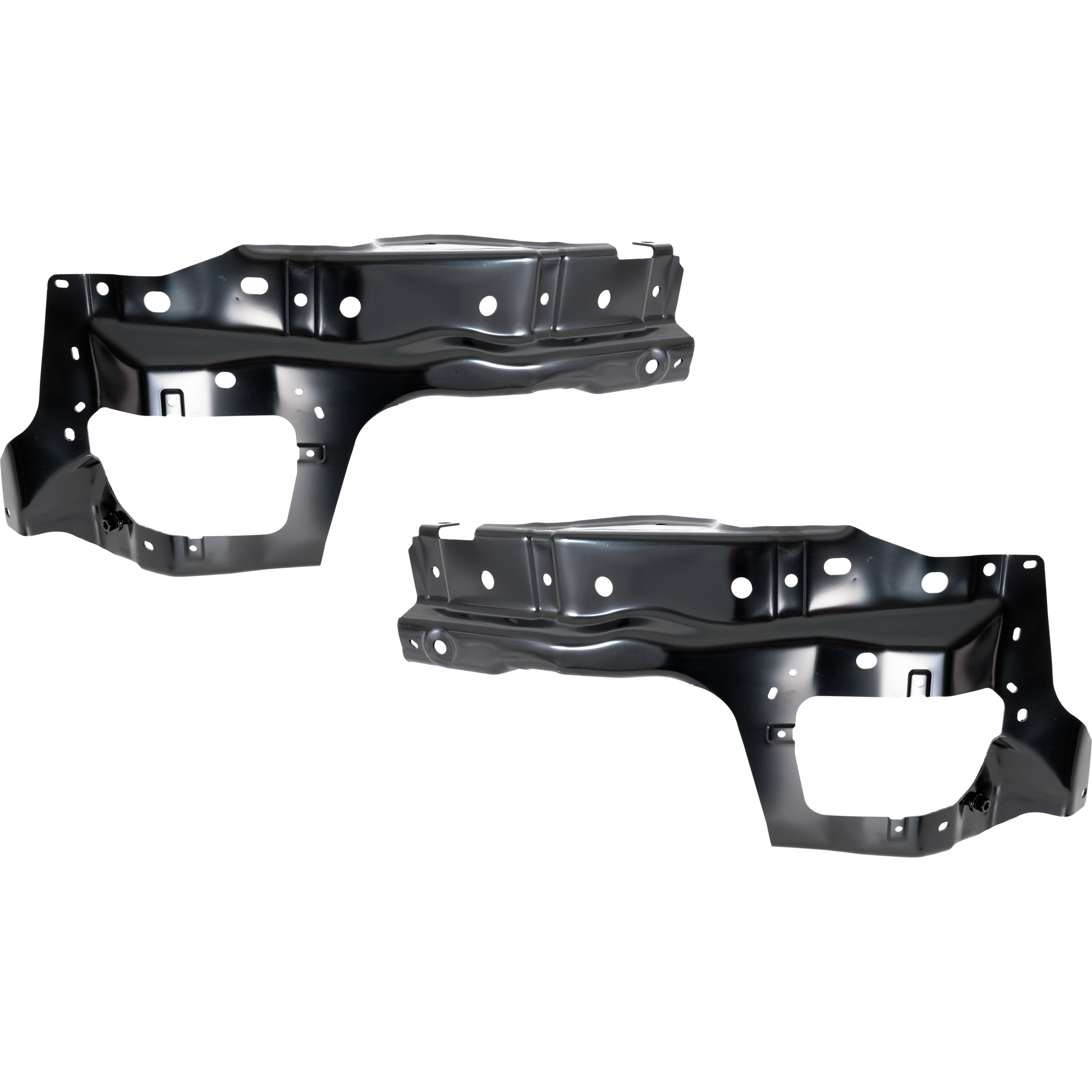 AM SIERRA 1500-22-24 FRONT BUMPER BRACKET RH AND LH Outer Impact Bar Steel All Cab Types SKU SET RG01310021 Partslink GM1066221 GM1067221 OEM 86819174-86819173-86819175