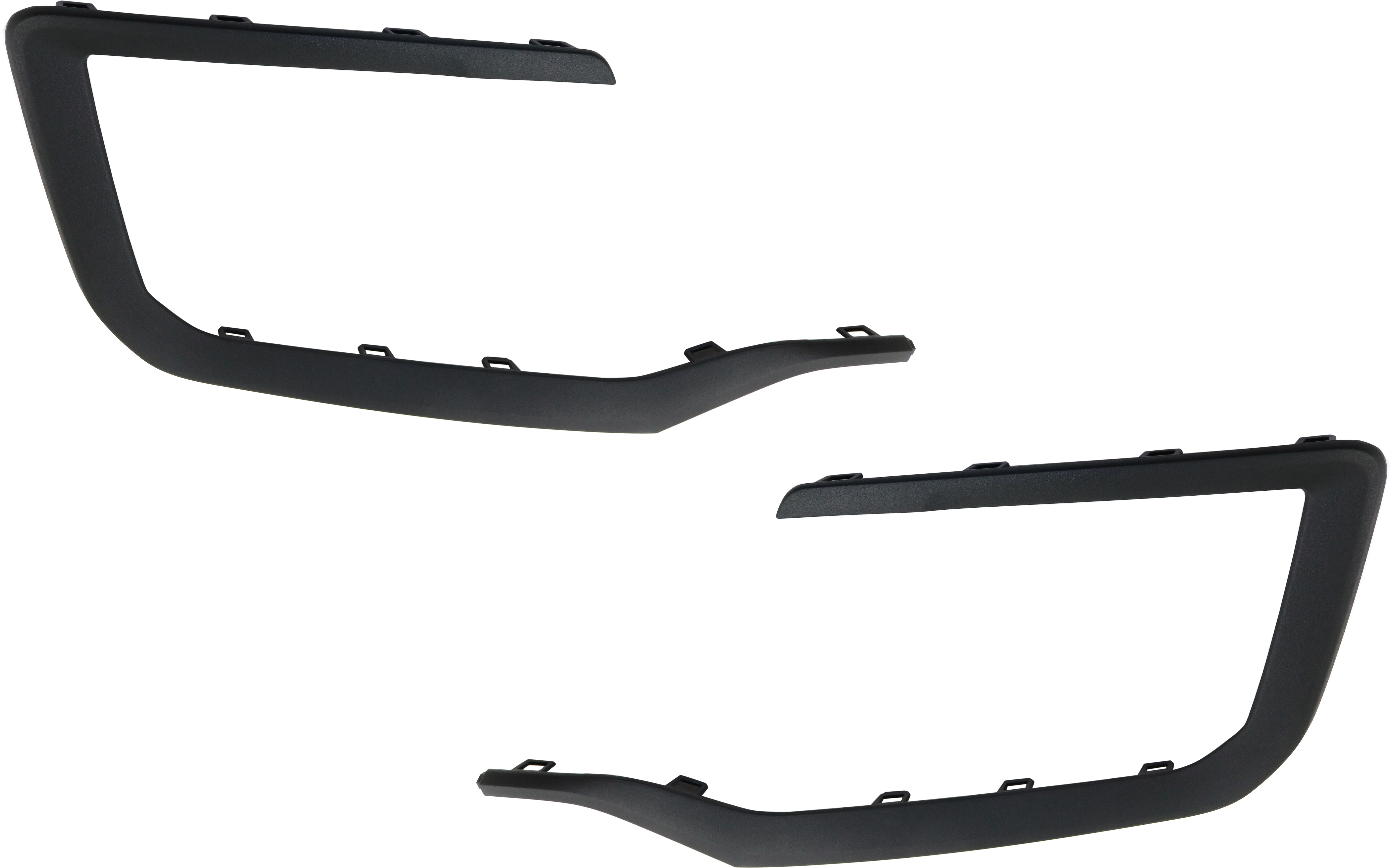 AM TERRAIN 16-17 FRONT BUMPER MOLDING RH and LH Textured Black Exc. Denali Model SKU SET RG01610001 Partslink GM1046112 GM1047112 OEM 23475981-23475982