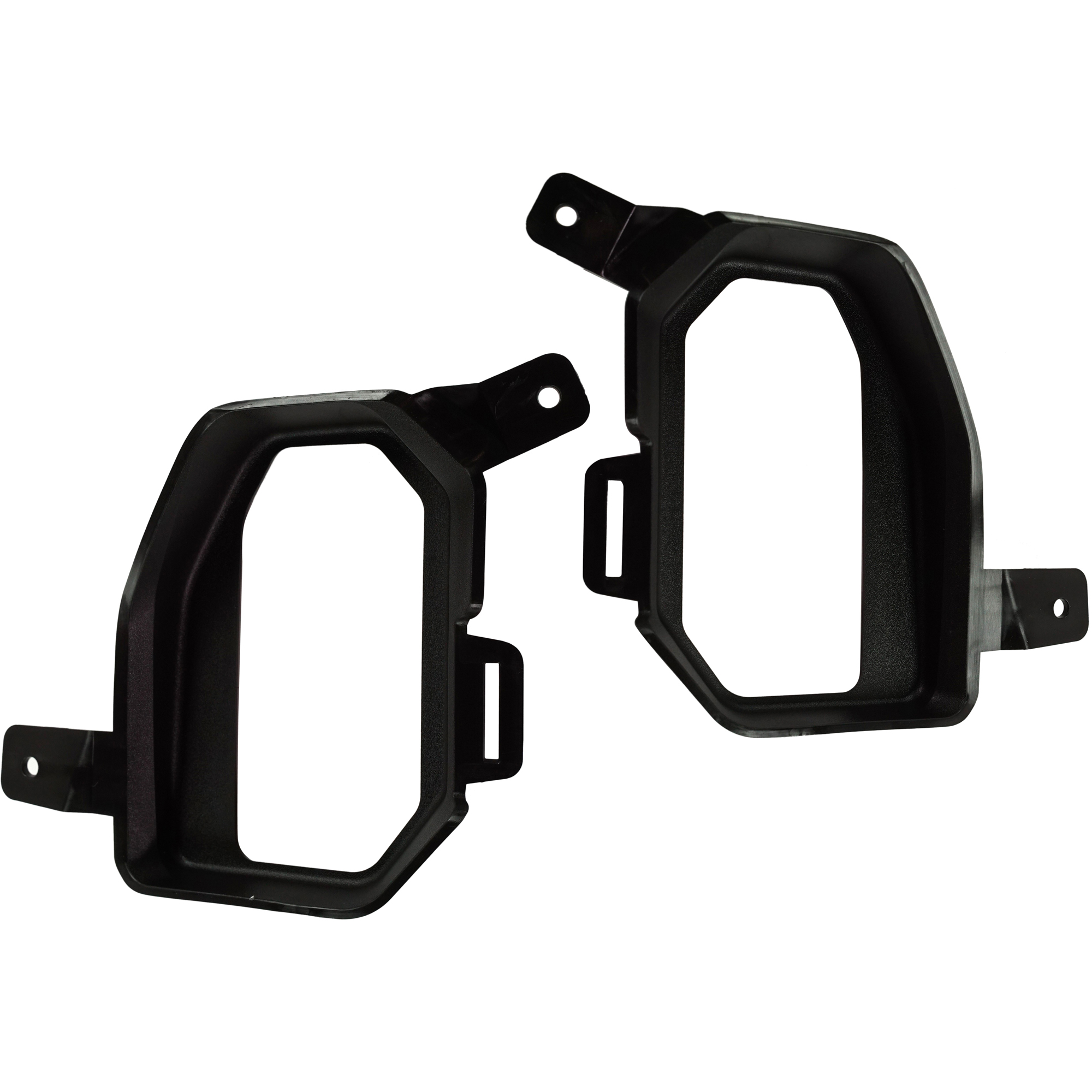 AM SIERRA 1500 PICKUP 19-22 FRONT BUMPER TOW HOOK COVER RH AND LH Textured Black w Tow Hook Hole SKU SET RG01840001 Partslink GM1029125 GM1029124 OEM 84225821-84225820