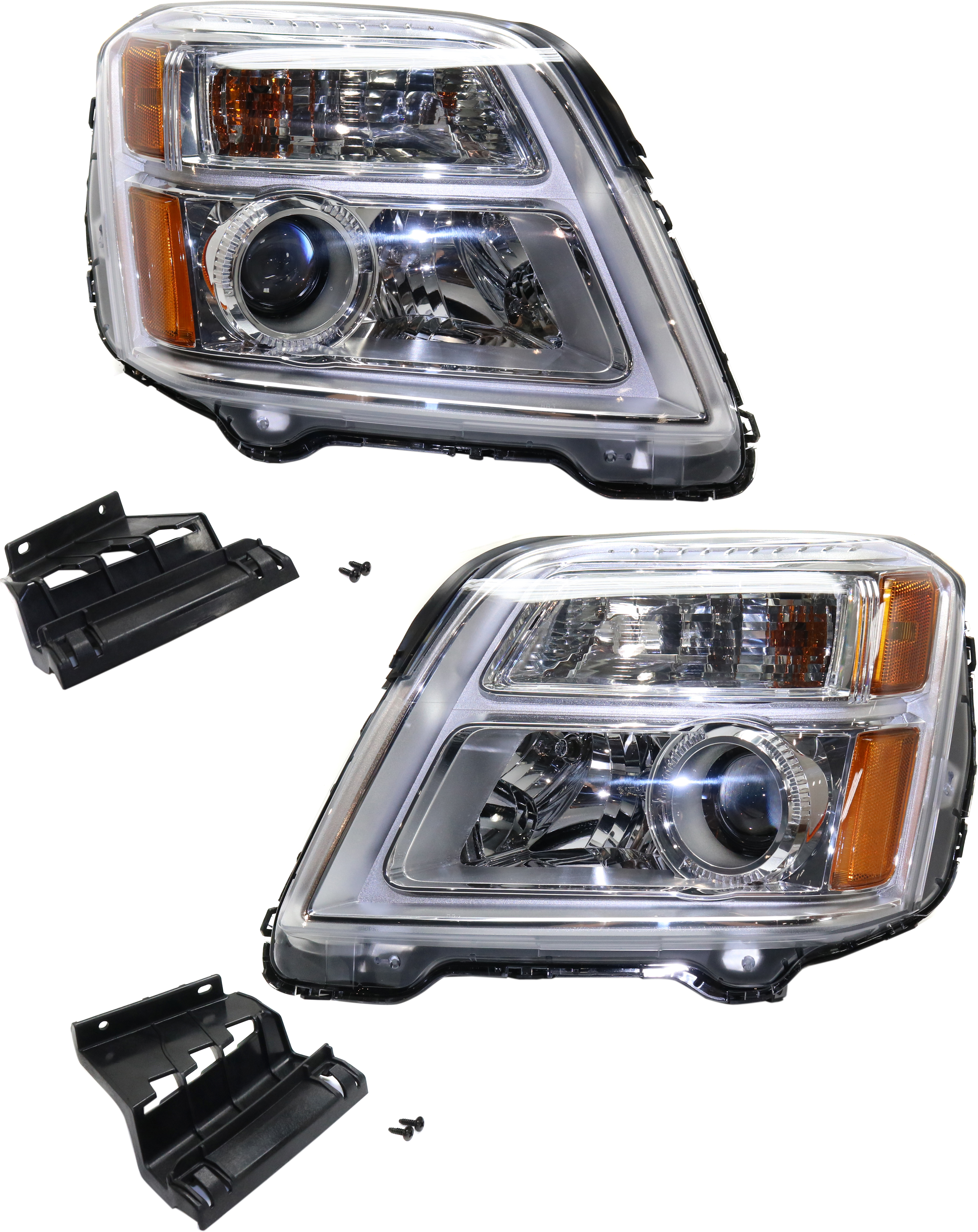AM TERRAIN 16-17 HEAD LAMP RH AND LH Assembly Exc. Denali Model CAPA SKU SET RG10010001Q Partslink GM2503435C GM2502435C OEM 84791981-84064627-84791980-840