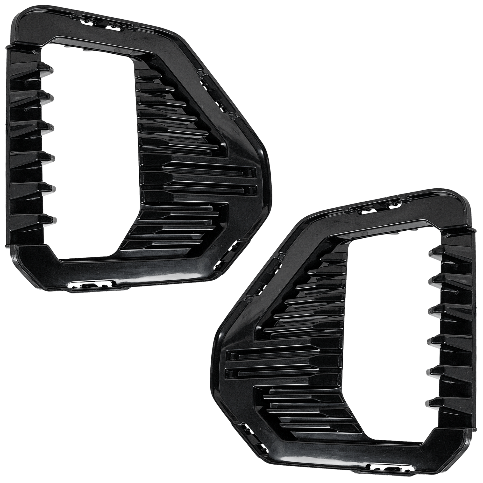 AM SIERRA 1500-19-21 SIERRA 1500 LIMITED 22-22 FRONT FOG LAMP MOLDING RH AND LH Black Denali AT4 SLT Models Crew Cab Extended Cab SKU SET RG10810005 Partslink GM1039258 GM1038258 OEM 84220377-84220376
