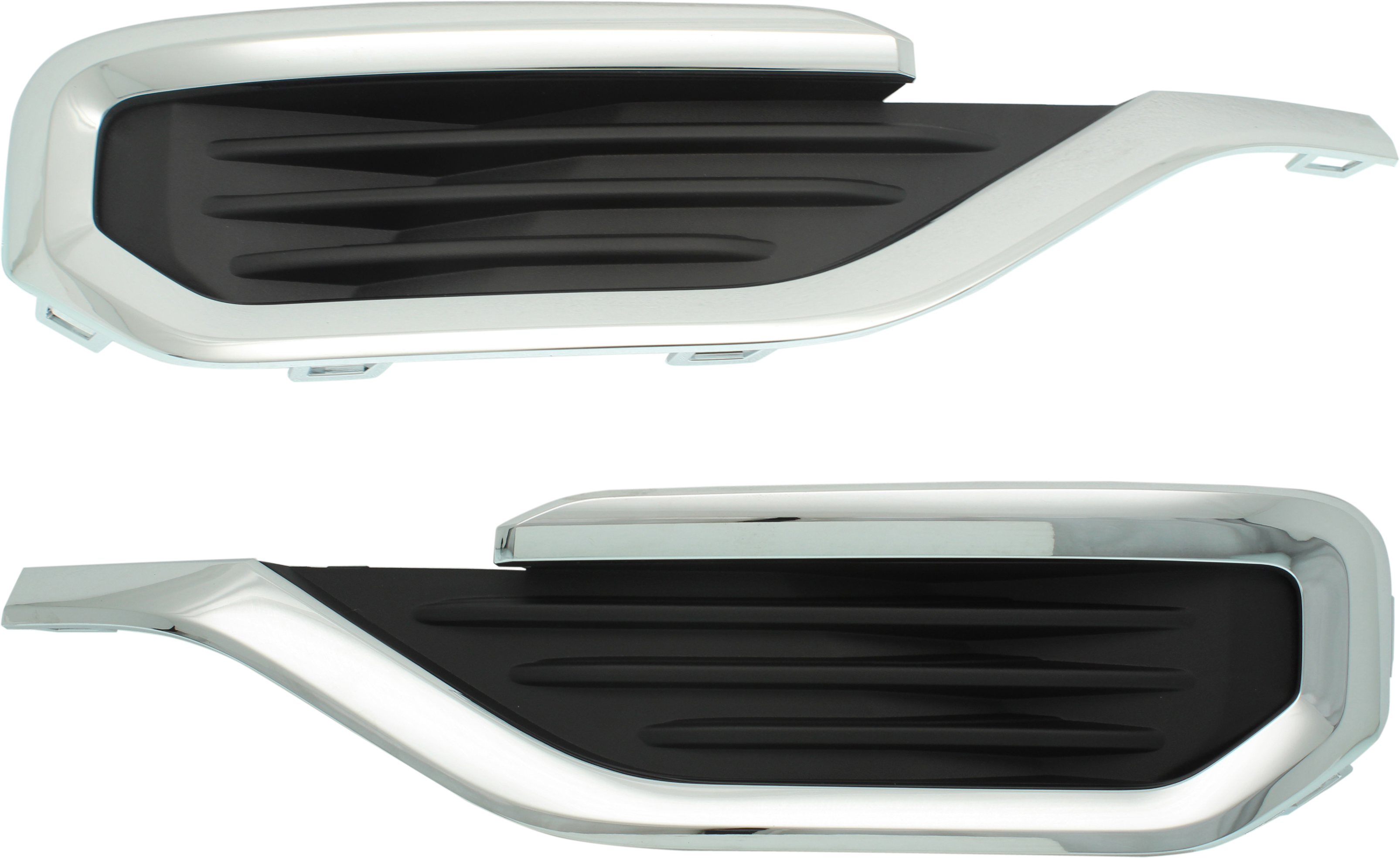 AM ACADIA 17-23 FOG LAMP COVER RH AND LH Side Grille Txtd Blk w Chrome Molding Exc. 20-22 Denali w o Elevation Edition Pkg SKU SET RG10860001 Partslink GM1039210 GM1038210 OEM 84693619-84557824-84142277-846