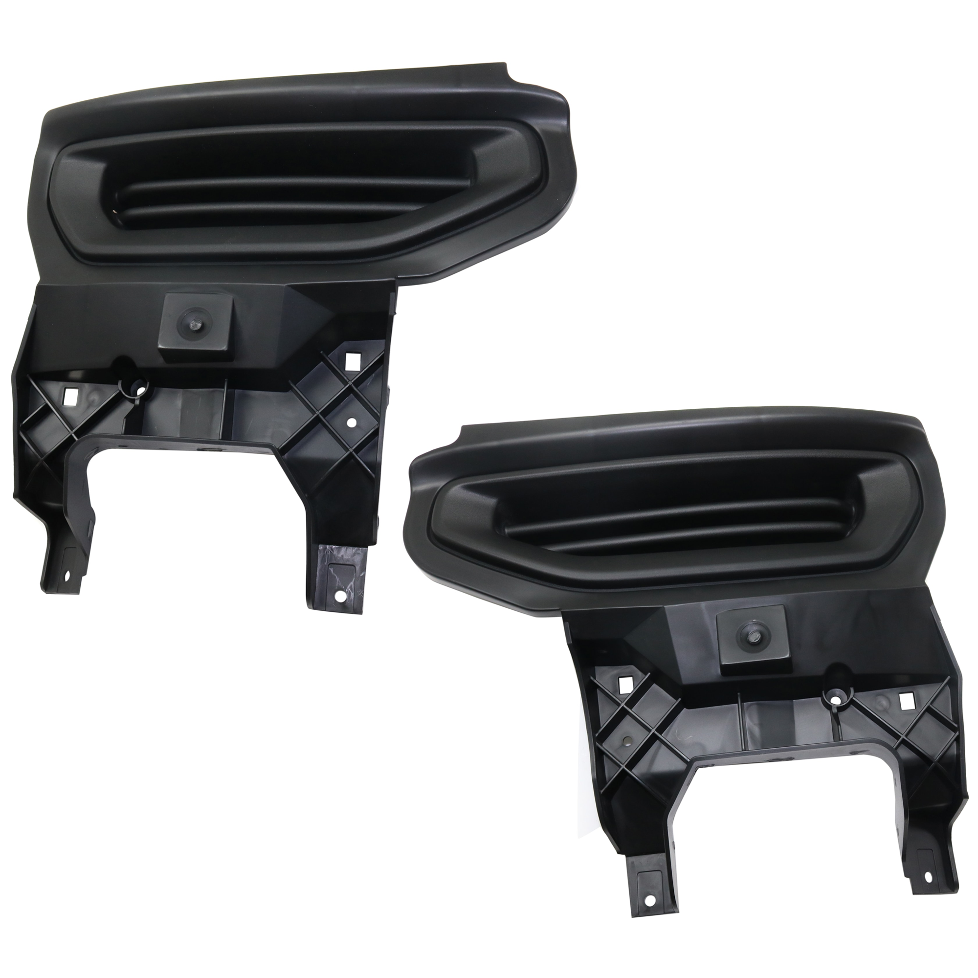 AM SIERRA 1500-16-18 FOG LAMP COVER RH AND LH Txtd Blk Exc. Denali Model Includes 19 Sierra 1500 Limited CAPA SKU SET RG10860007Q Partslink GM1039224C GM1038224C OEM 23243506-23243505