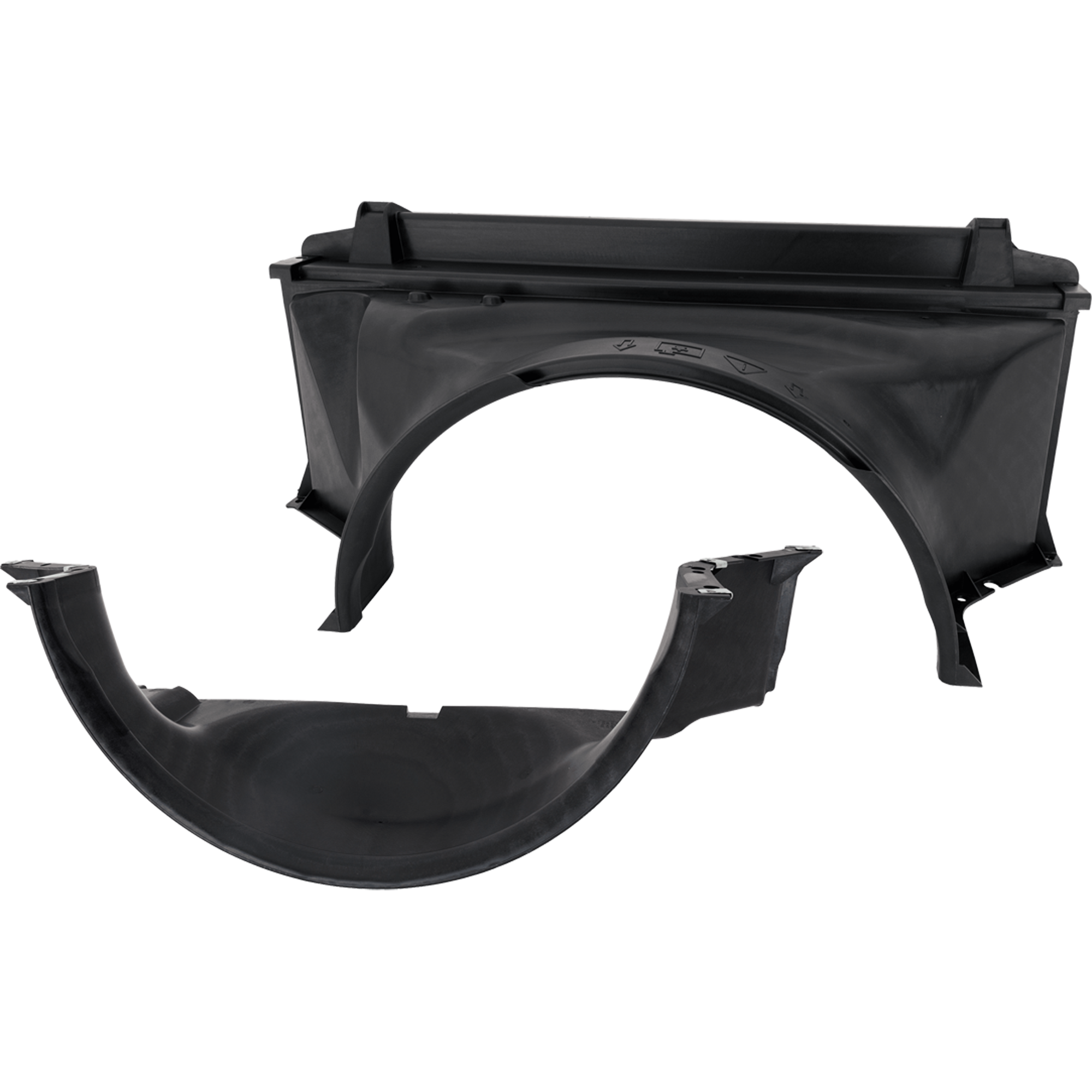 AM EXPRESS SAVANA 03-20 RADIATOR FAN SHROUD Upper and Lower 4.8L 6.0L 34 inch Core SKU SET RG16030001 Partslink GM3110171 GM3110172 OEM 15751221-25868538
