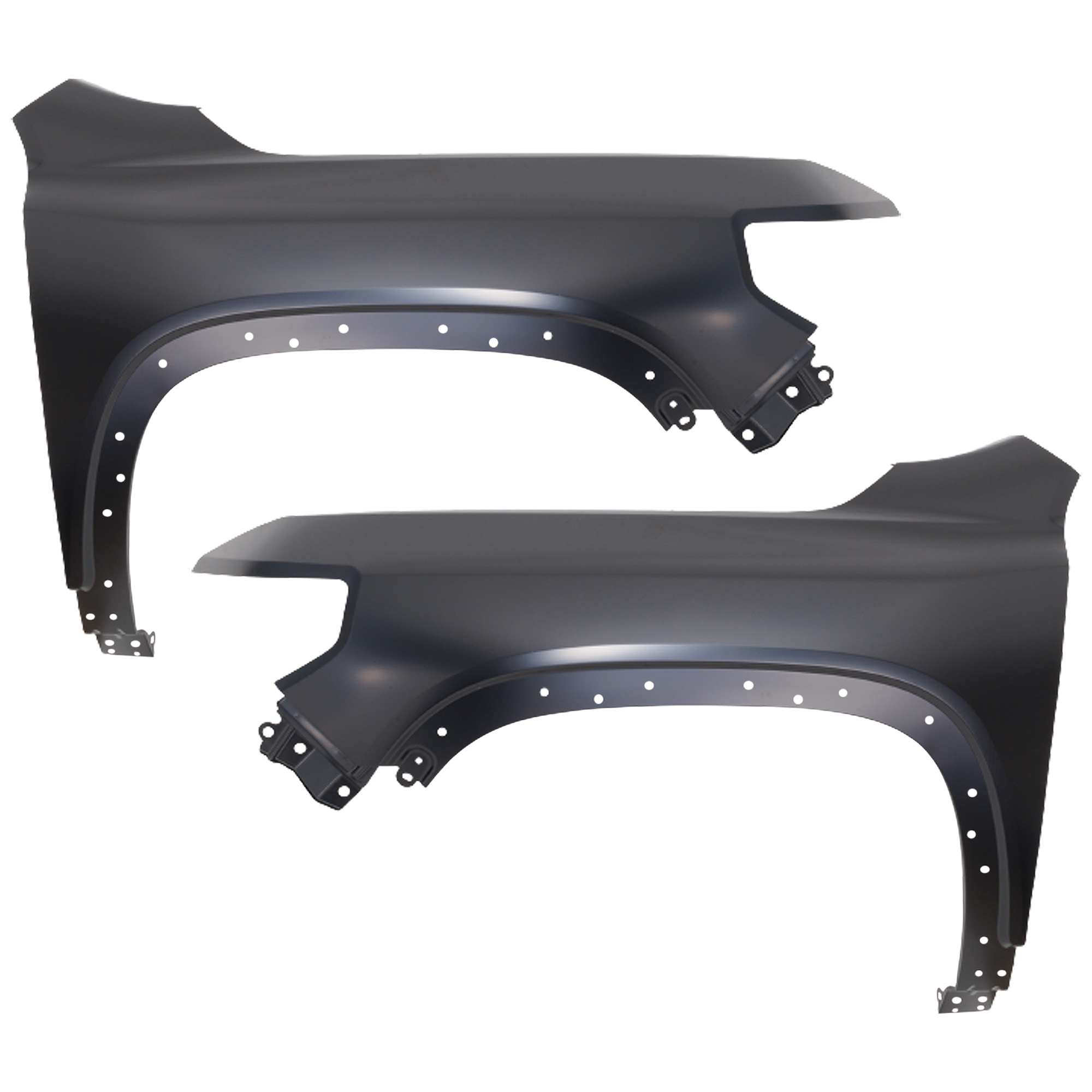 AM ACADIA 20-23 FRONT FENDER RH AND LH Black Steel SKU SET RG22010011 Partslink GM1241420 GM1240420 OEM 84755856-84755857