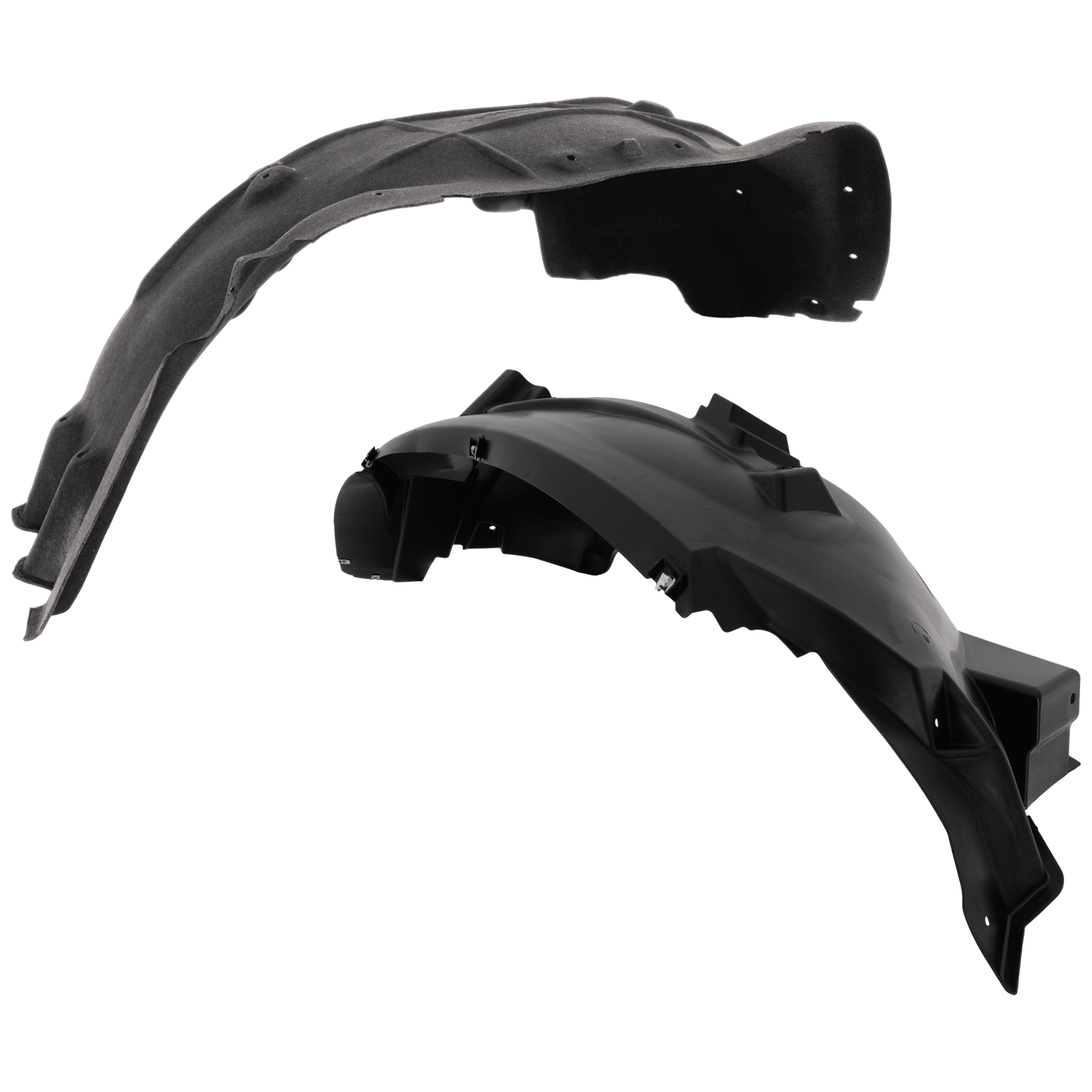 AM SIERRA 1500-14-19 FRONT FENDER LINER RH AND LH Polyethylene Terephthalate Thermo Form Includes 19-19 Sierra 1500 Limited CAPA SKU SET RG22210025Q Partslink GM1248262C GM1249262C OEM 23496264-23496265