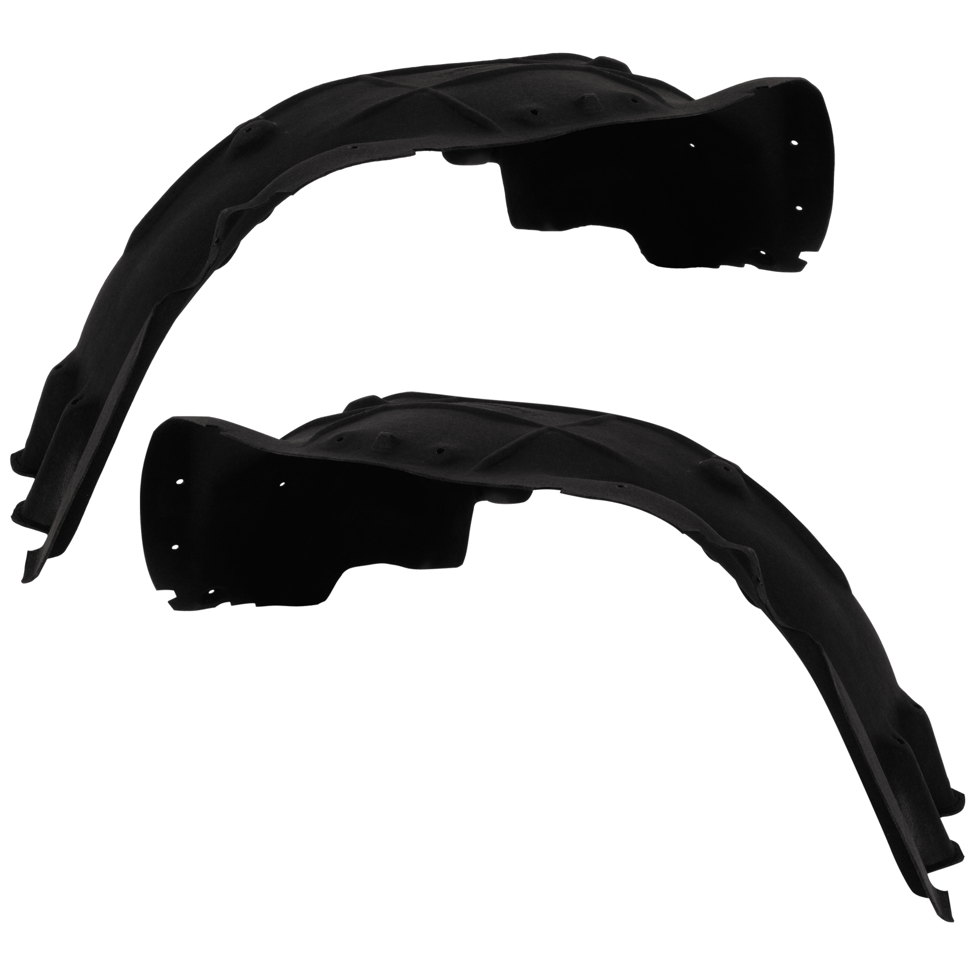 AM SIERRA 1500-14-19 FRONT FENDER LINER RH AND LH Polyethylene Terephthalate Thermo Form Includes 19-19 Sierra 1500 Limited SKU SET RG22210025 Partslink GM1248262 GM1249262 OEM 23496264-23496265