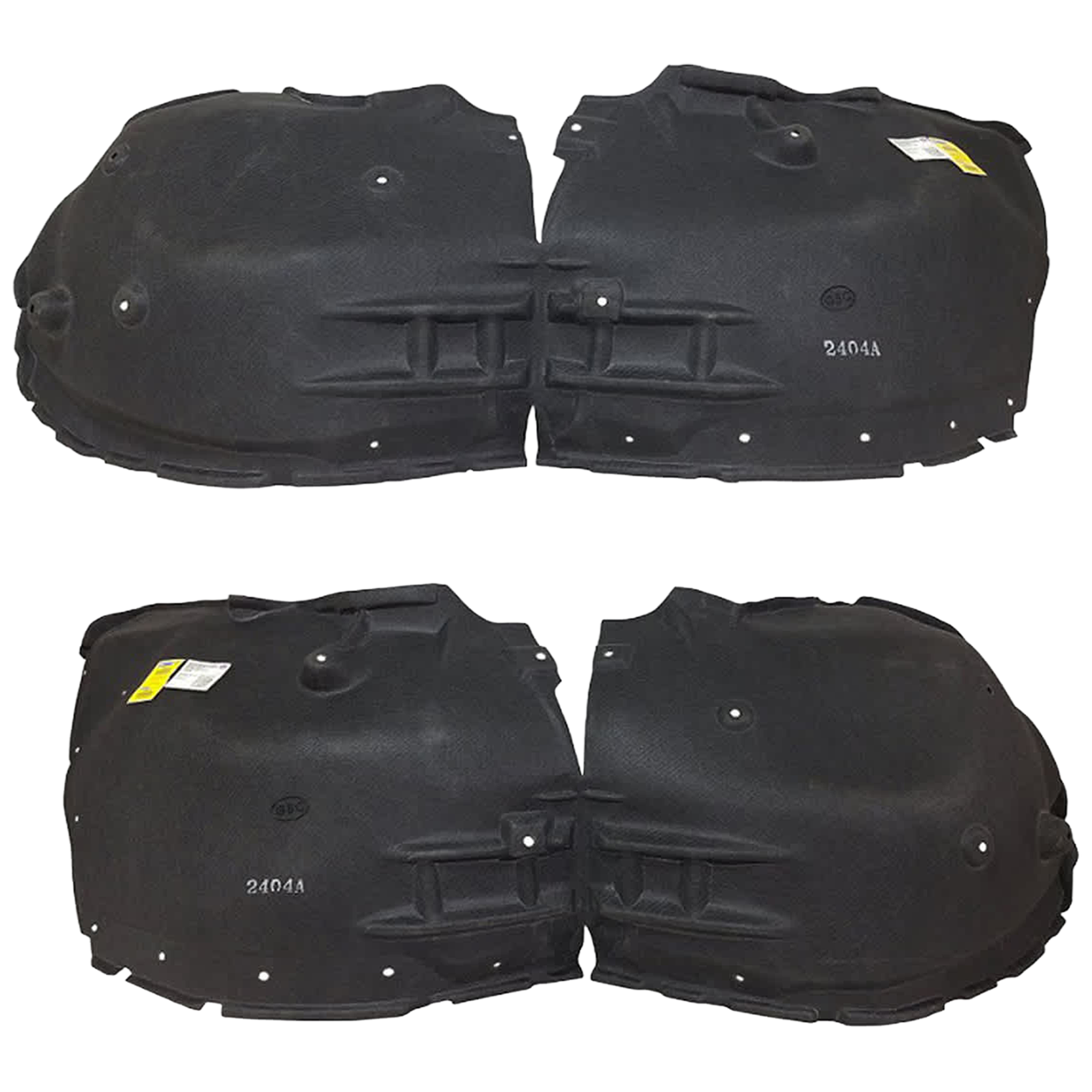 AM CANYON 23-25 FRONT FENDER LINER RH AND LH Heat Form w o Insulation Foam CAPA SKU SET RG22210035Q Partslink GM1248330C GM1249330C OEM 84782829-84782830
