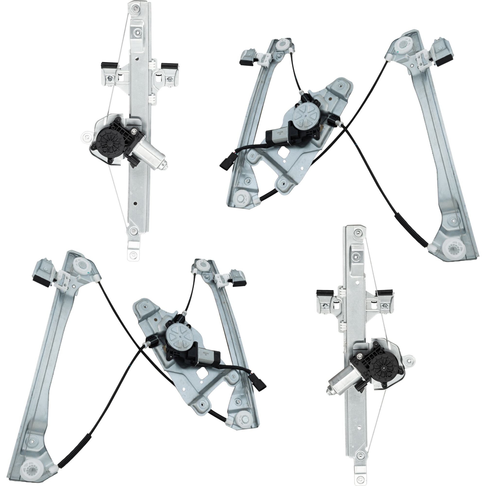 AM EQUINOX TERRAIN 10-11 FRONT AND REAR WINDOW REGULATOR RH AND LH Power w Motor SKU SET RG49170001-4 OEM 20838928-20942197-22803199-259