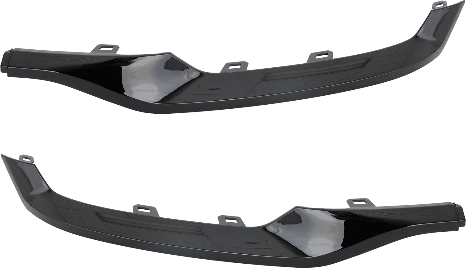 AM TERRAIN 22-24 REAR BUMPER MOLDING RH AND LH Outer ABS Plastic Gloss Black SLT Model w Elevation Edition Package SKU SET RG76350023 Partslink GM1146123 GM1147123 OEM 85138683-85138684