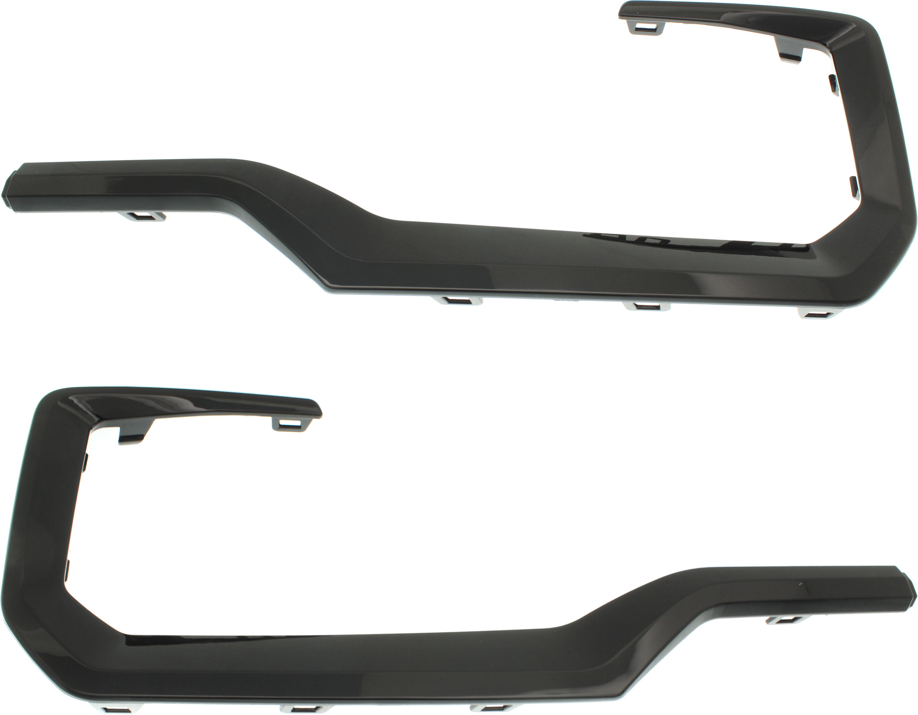 AM TERRAIN 17-17 REAR BUMPER MOLDING RH AND LH Gloss Black Exc. Denali Model SKU SET RG76370003 Partslink GM1147112 GM1146112 OEM 84074539-84074540