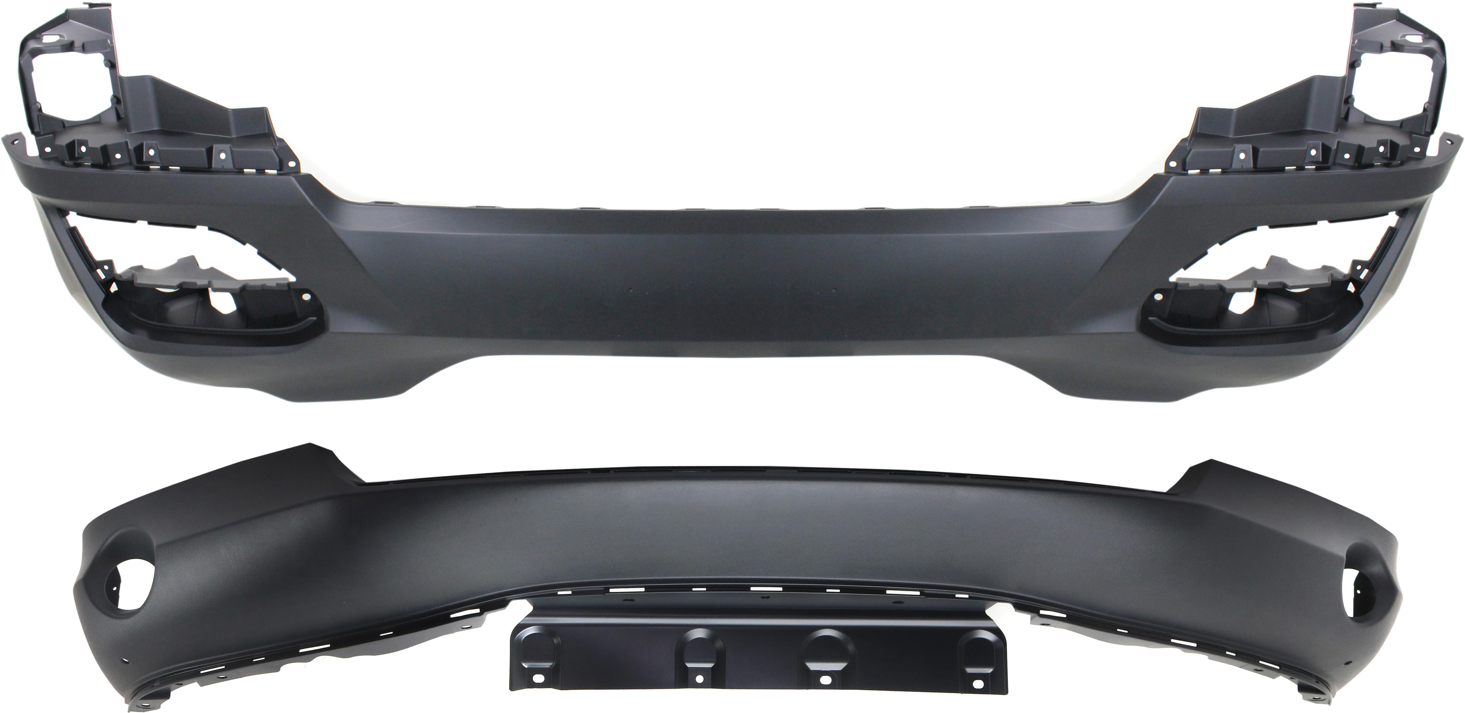 AM PILOT 16-18 BUMPER COVER Front Upper and Lower Elite Touring Models CAPA SKU SET RH010300007Q 2 Partslink HO1000300C HO1015114C OEM 04711TG7A90ZZ 71110TG7A10