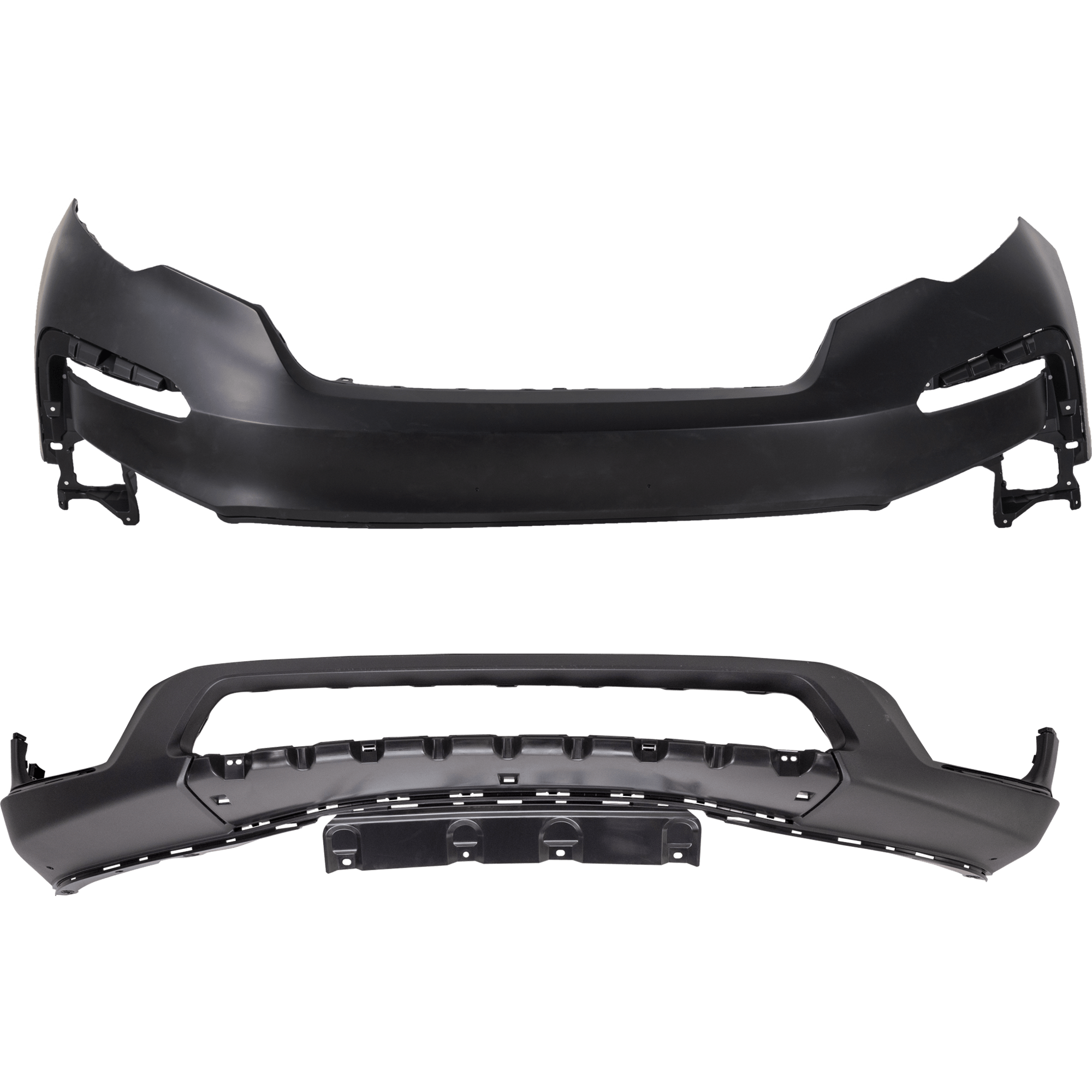 AM PILOT 19-22 FRONT BUMPER COVER Upper and Lower Upper Primed Lower Textured w o mounting bracket s CAPA SKU SET RH01030047PQ Partslink HO1014105C HO1015118C OEM 04711TG7A50ZZ 71110TG7A50