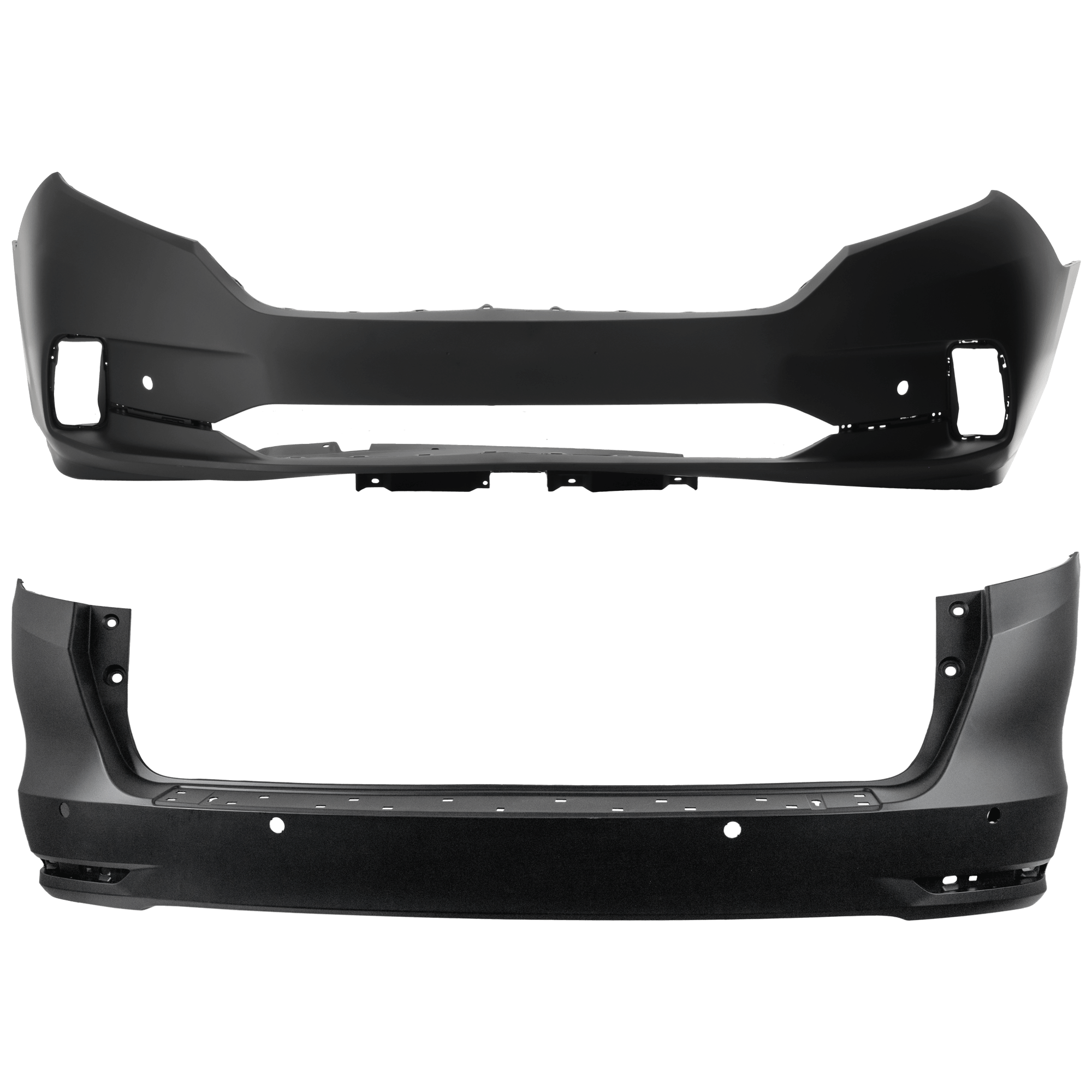 AM Bumper Cover SKU SET RH01030066PQ B Partslink HO1000326C HO1100304C OEM 04711THRA60ZZ 04715THRA10ZZ