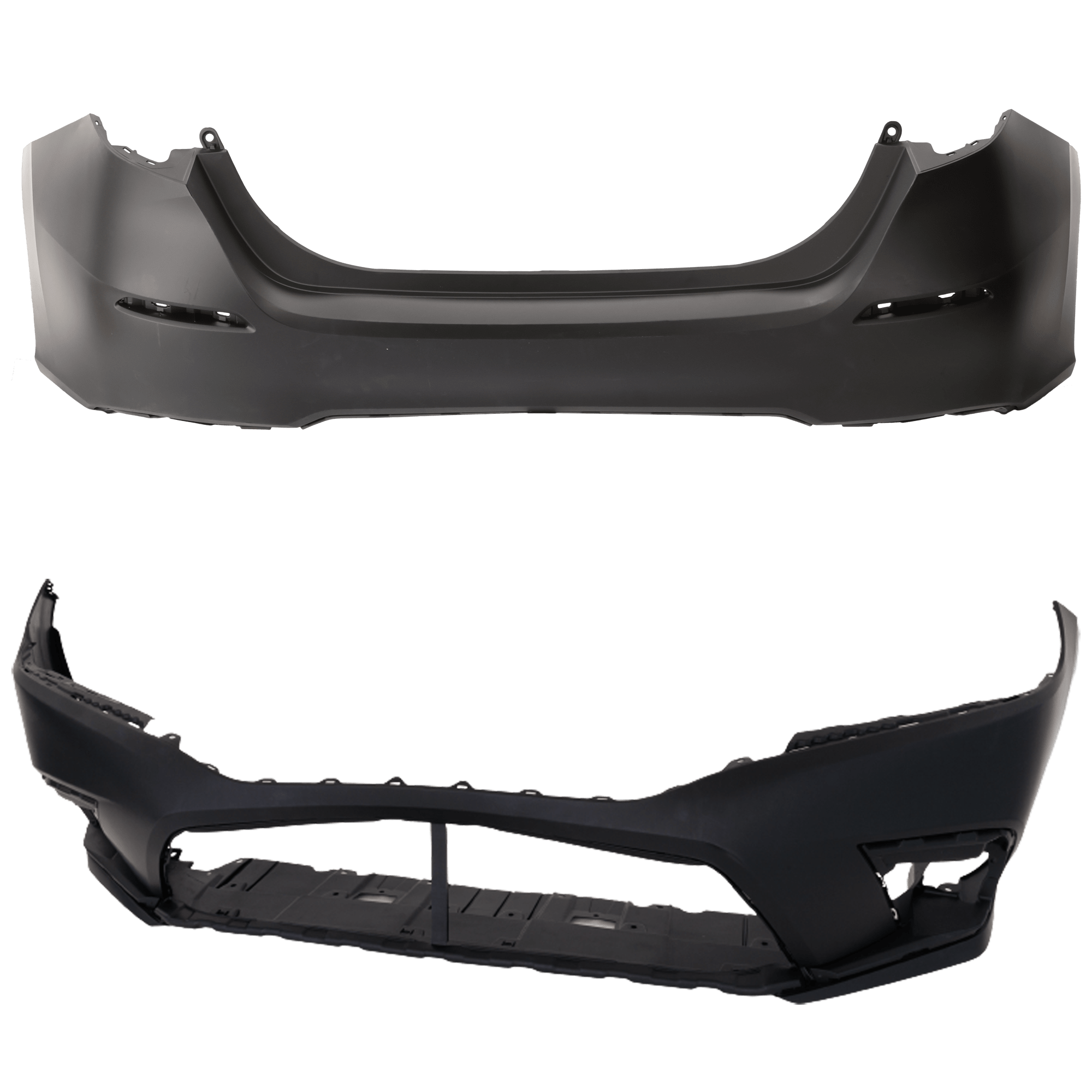 AM CIVIC 22-24 FRONT AND REAR BUMPER COVER Primed SKU SET RH01030073P A Partslink HO1000327 HO1100329 OEM 04711T20A00ZZ 04715T47A00ZZ