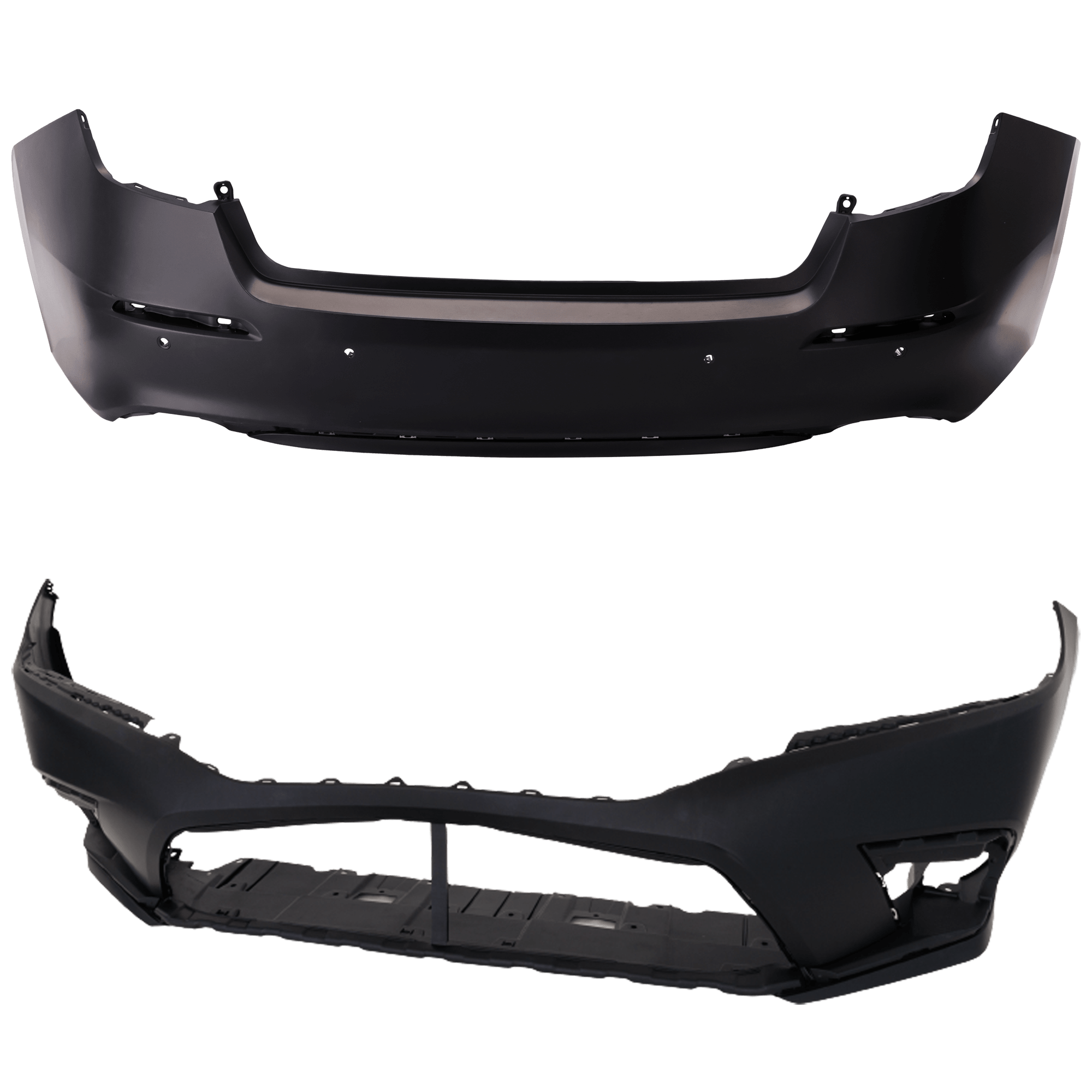 AM CIVIC 22-24 FRONT AND REAR BUMPER COVER Primed SKU SET RH01030073P B Partslink HO1000327 HO1100324 OEM 04711T20A00ZZ 04715T20A50ZZ