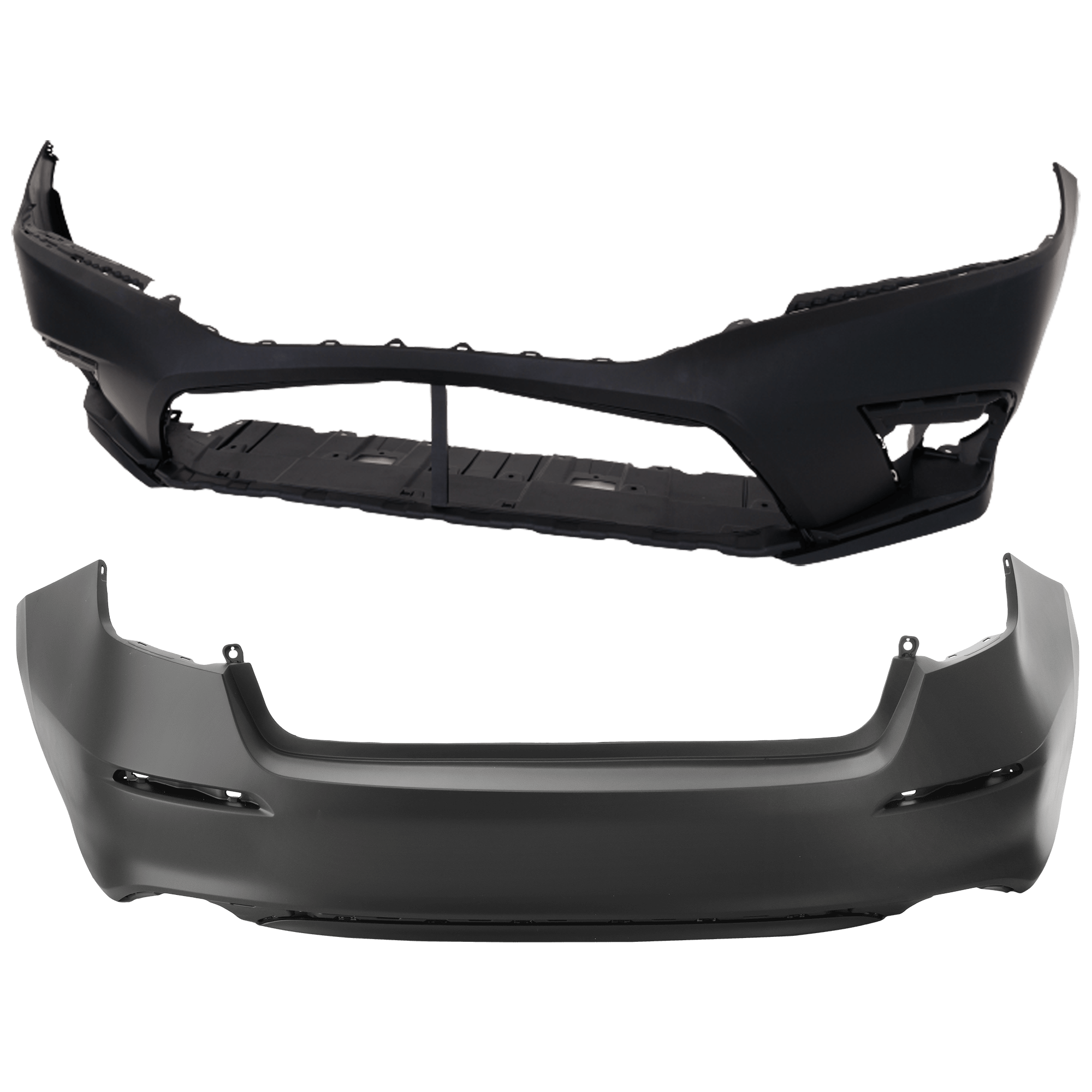 AM CIVIC 22-24 FRONT AND REAR BUMPER COVER Primed SKU SET RH01030073P C Partslink HO1000327 HO1100323 OEM 04711T20A00ZZ 04715T20A00ZZ
