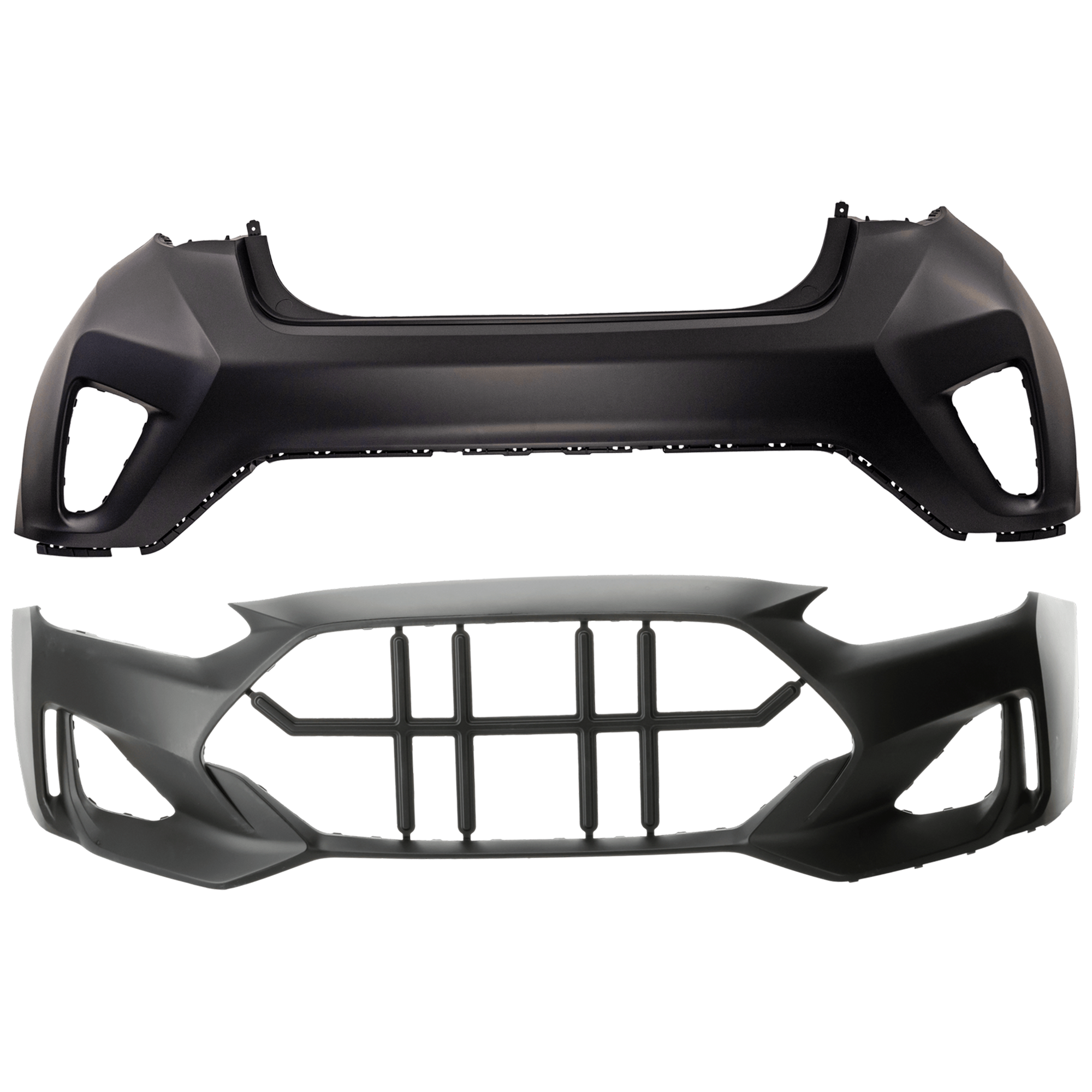 AM VELOSTER 19-21 FRONT AND REAR BUMPER COVER Primed w o mounting bracket s SKU SET RH01030123P