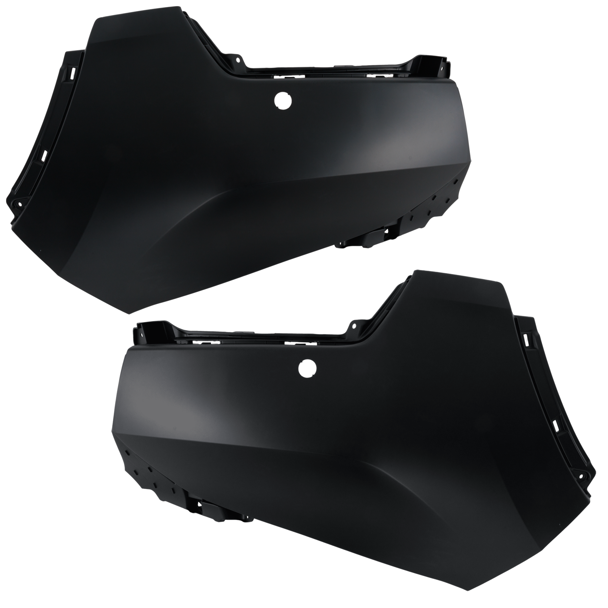 AM PASSPORT 19-21 FRONT BUMPER END RH AND LH Primed Side Cover w Active Park Assist Snsr Holes Elite Touring Models SKU SET RH01110003 Partslink HO1016101 HO1017101 OEM 04711TGSA10ZZ 04716TGSA10ZZ
