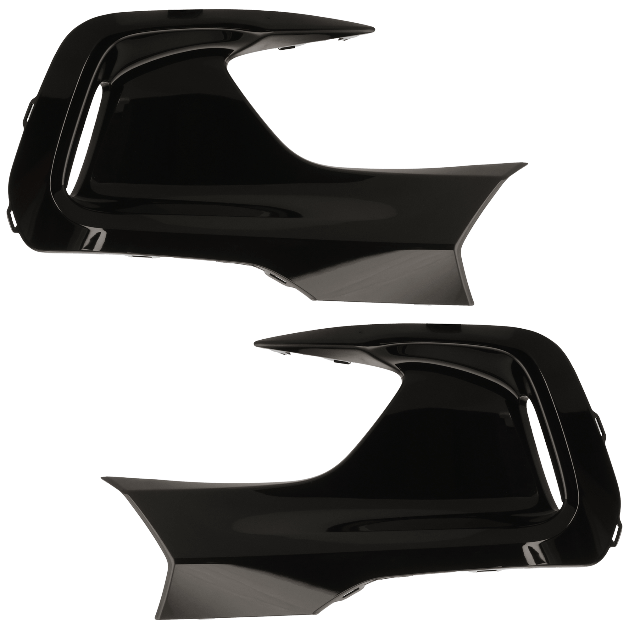 AM HR V 23-25 FRONT BUMPER END RH AND LH Bumper Side Garnish Painted Glossy Black EX L Model SKU SET RH01110007 Partslink HO1038170 HO1039170 OEM 711023W0A10ZA 711073W0A10ZA