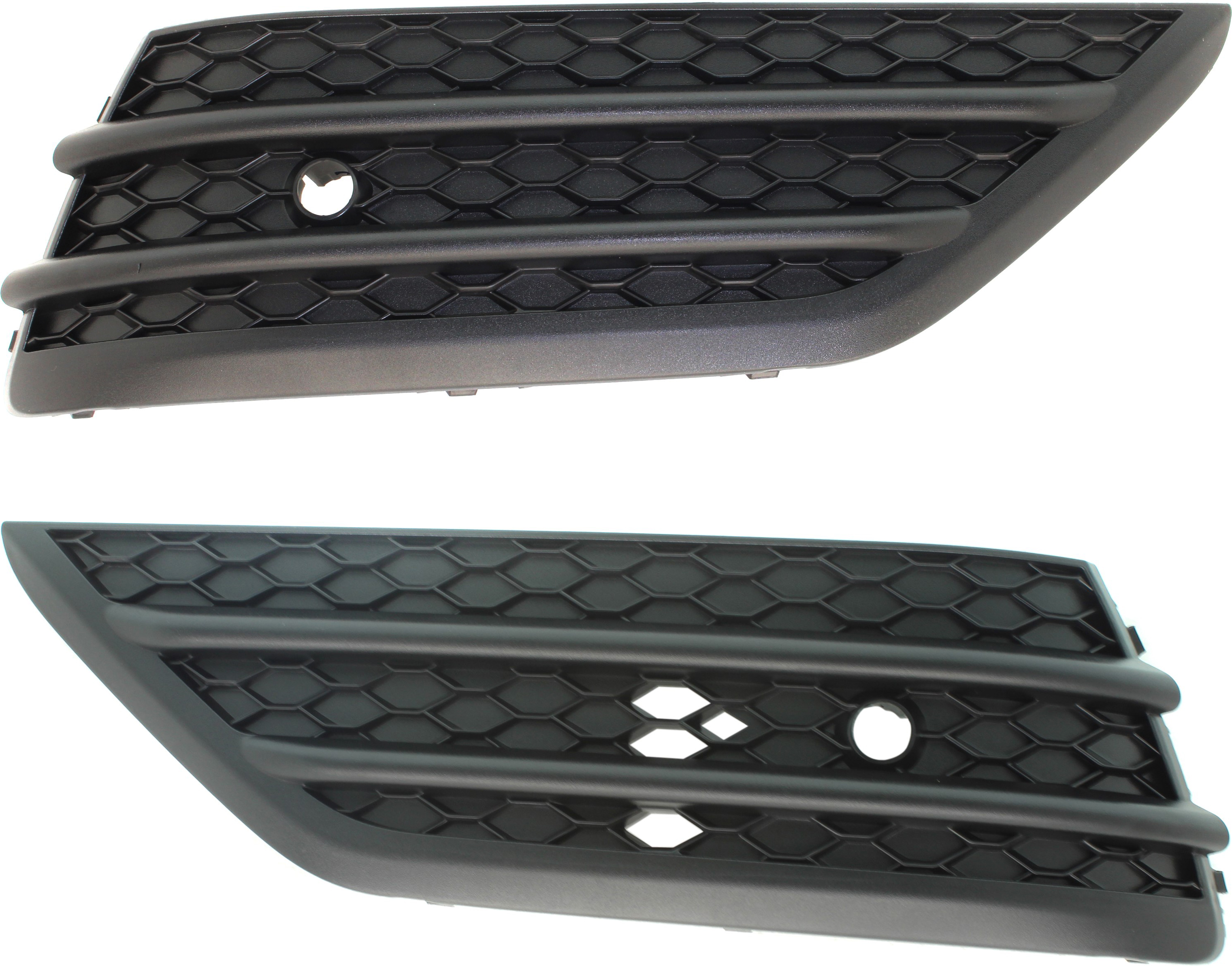 AM PILOT 16-18 FRONT BUMPER GRILLE RH AND LH Outer Textured Black Elite Touring Models w Parking Aid Sensor Holes SKU SET RH01550001 Partslink HO1038131 HO1039131 OEM 71107TG7A10-71102TG7A10