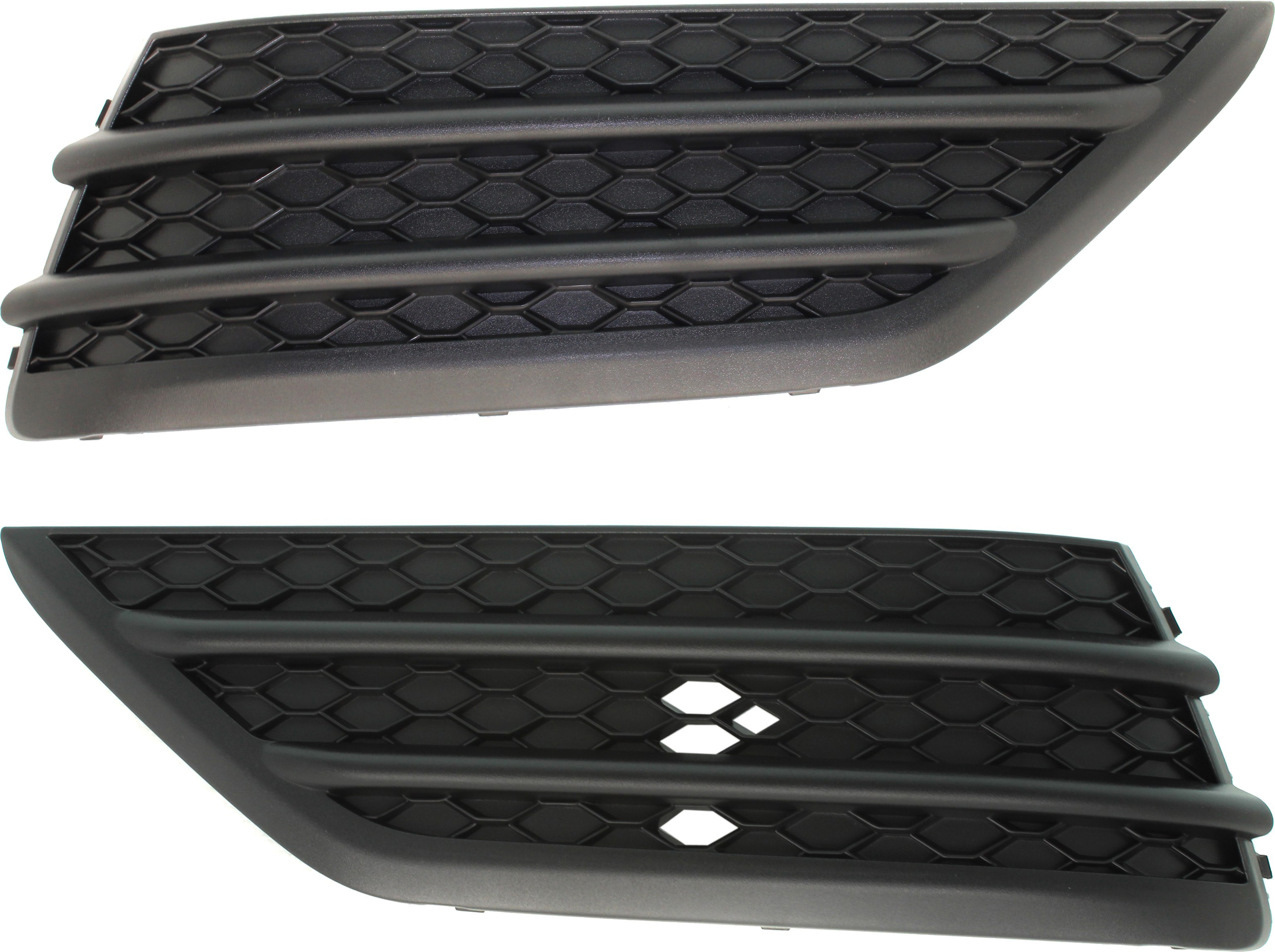 AM PILOT 16-18 FRONT BUMPER GRILLE RH AND LH Outer Textured Black LX EX EX L Models w o Parking Aid Snsr Holes SKU SET RH01550003 Partslink HO1038130 HO1039130 OEM 71102TG7A00-71107TG7A00