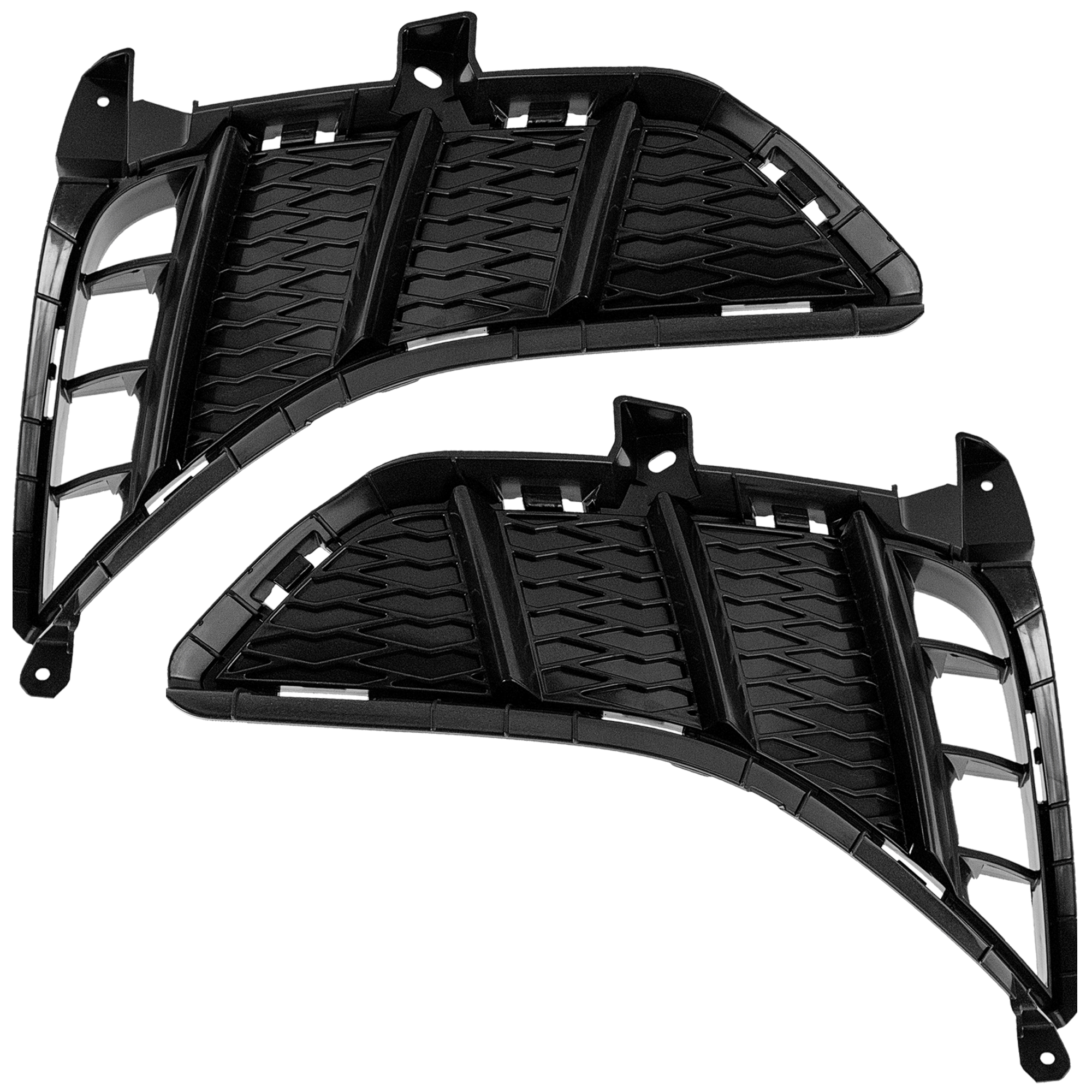 AM SONATA 20-22 FRONT BUMPER MOLDING RH AND LH Lower Painted Black Limited Luxury SEL SEL Plus Sport Ulitimate Models SKU SET RH01590021 Partslink HY1038162 HY1039162 OEM 865C1L0400-865C2L0400