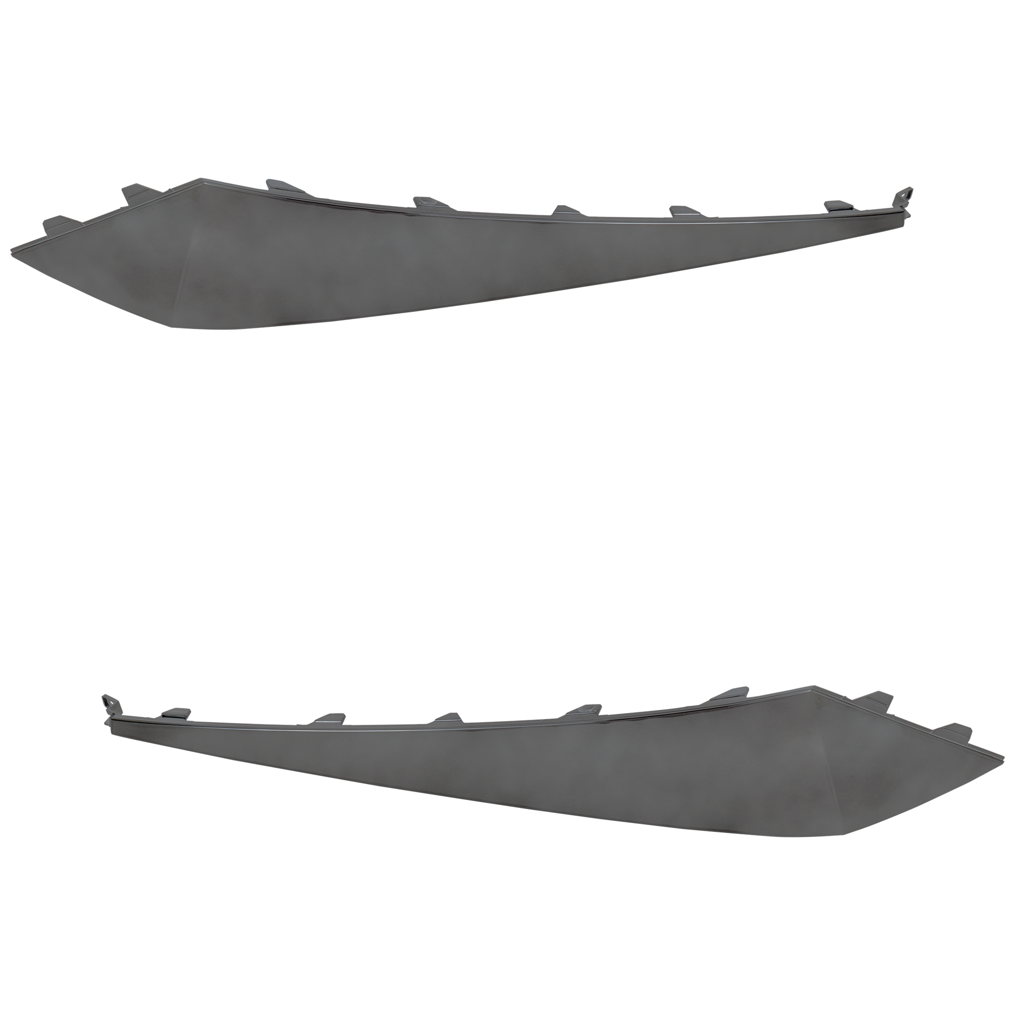 AM ELANTRA 21-23 FRONT BUMPER MOLDING RH AND LH Lower Black Korea Built Vehicle SKU SET RH01590027 Partslink HY1047119 HY1046119 OEM 86596AA010-86595AA010